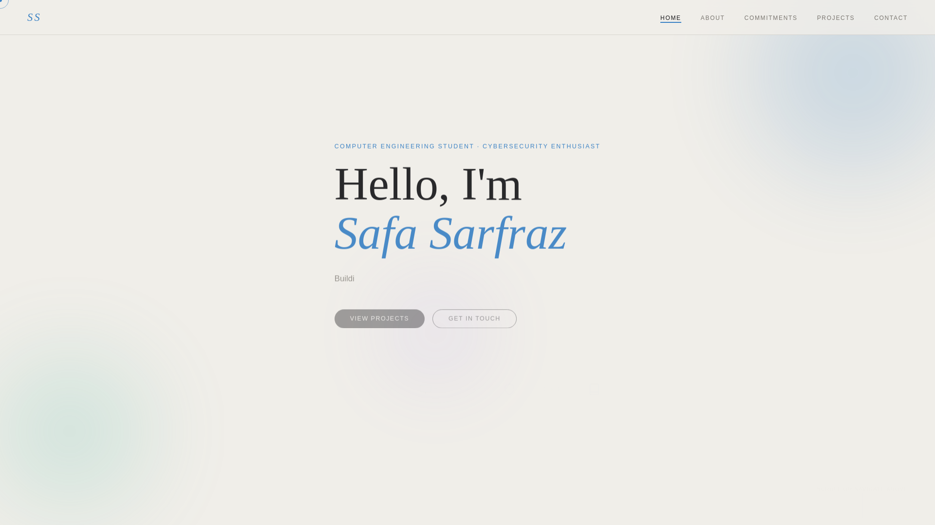 website screenshot of https://safasarfraz.pages.dev/