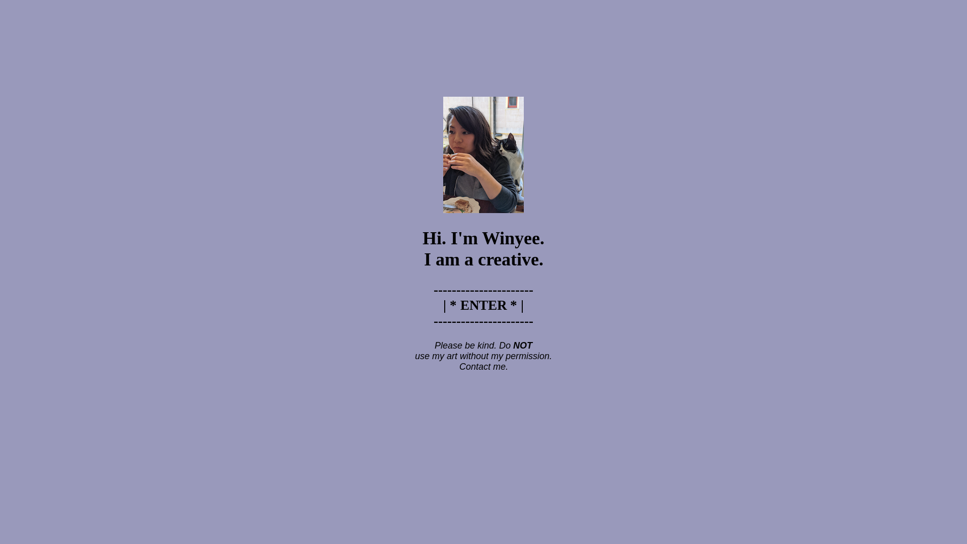 website screenshot of https://chanwinyee.com/