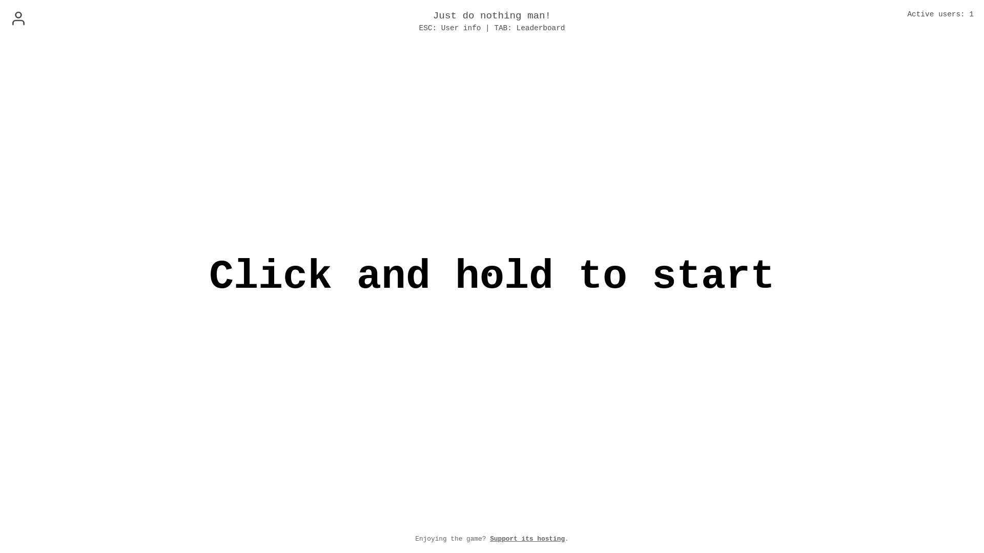 website screenshot of https://just-do-nothing.com/