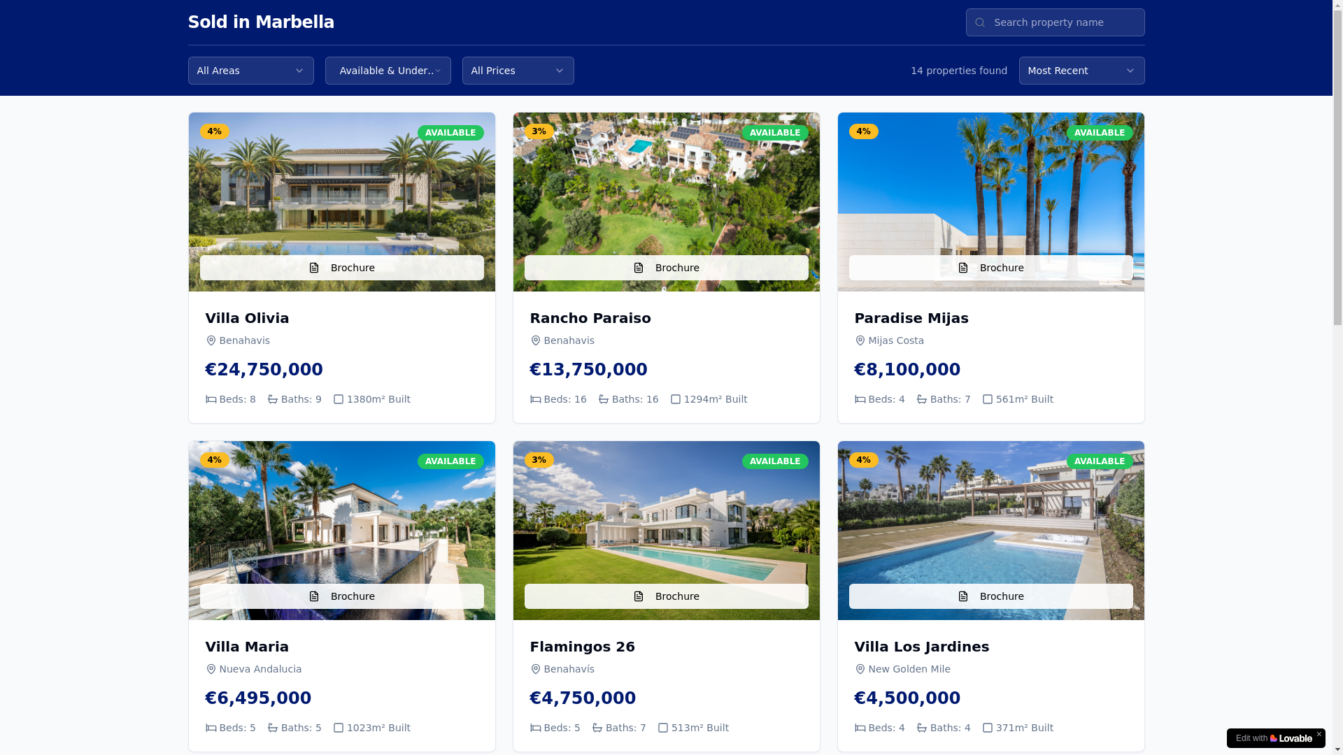 website screenshot of https://soldinmarbella.com/