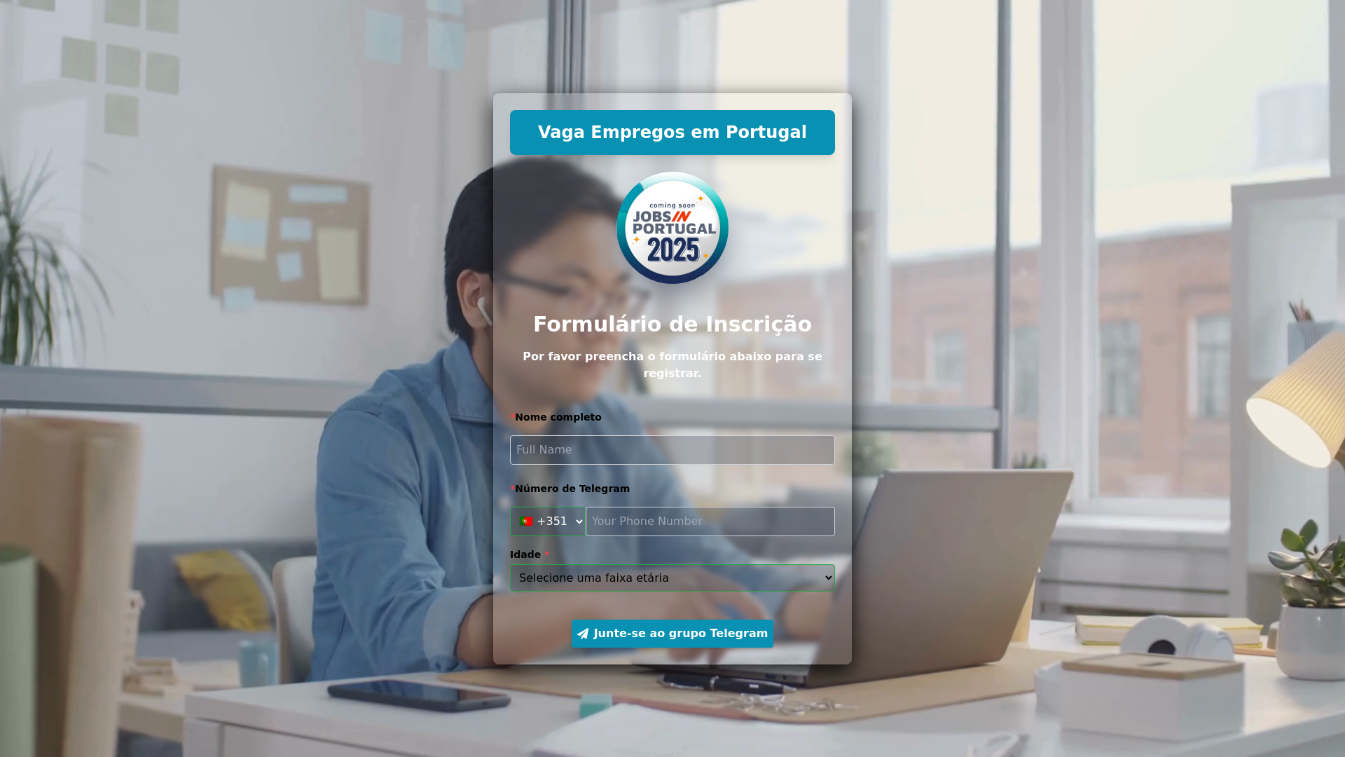 website screenshot of https://vaga-emprego.icu/