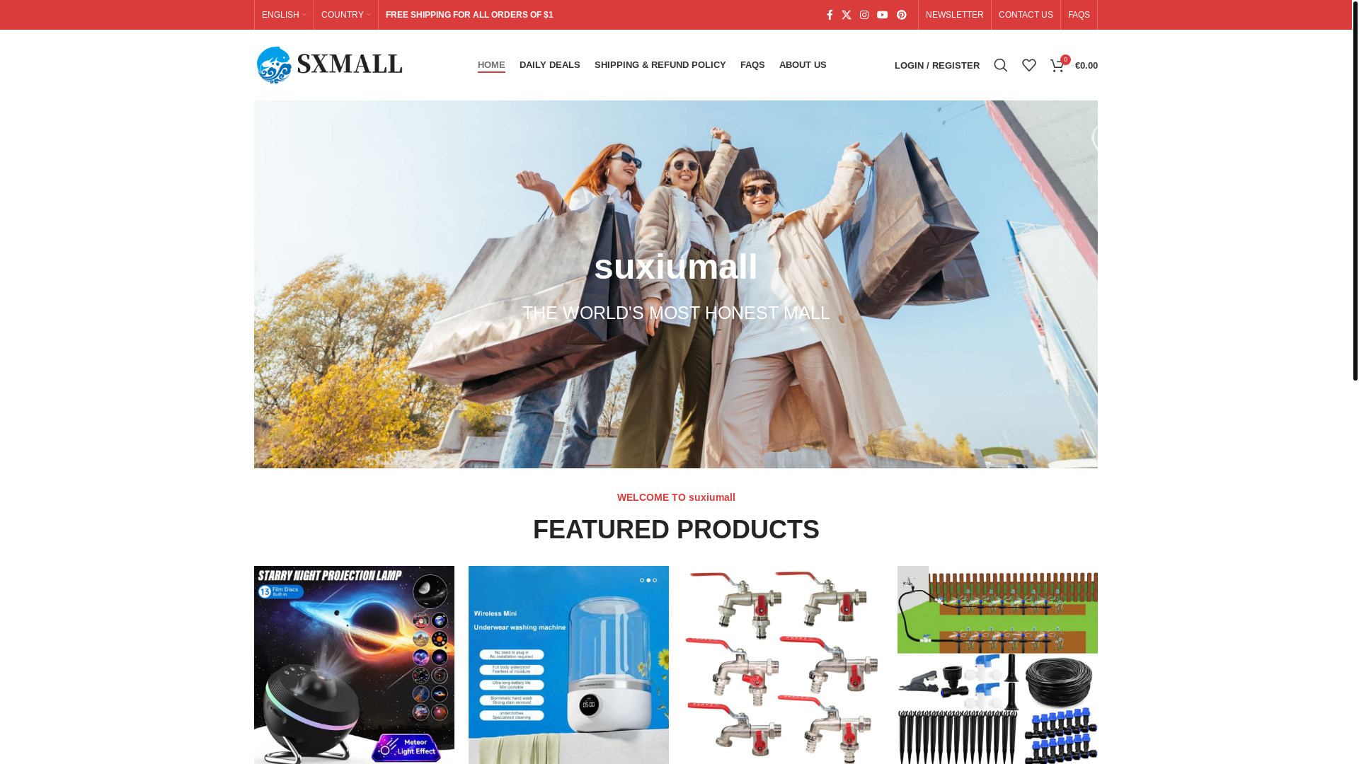 website screenshot of https://eyremall.shop/