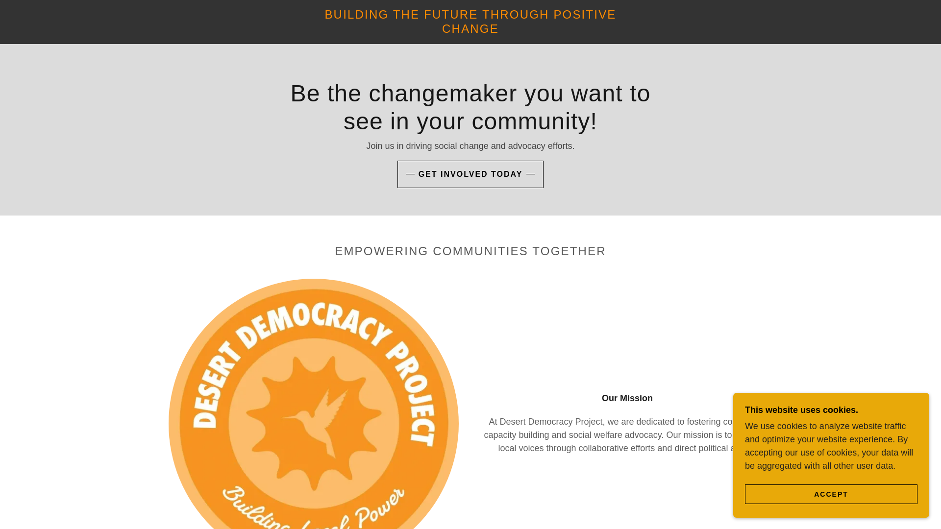 website screenshot of https://desertdem.com