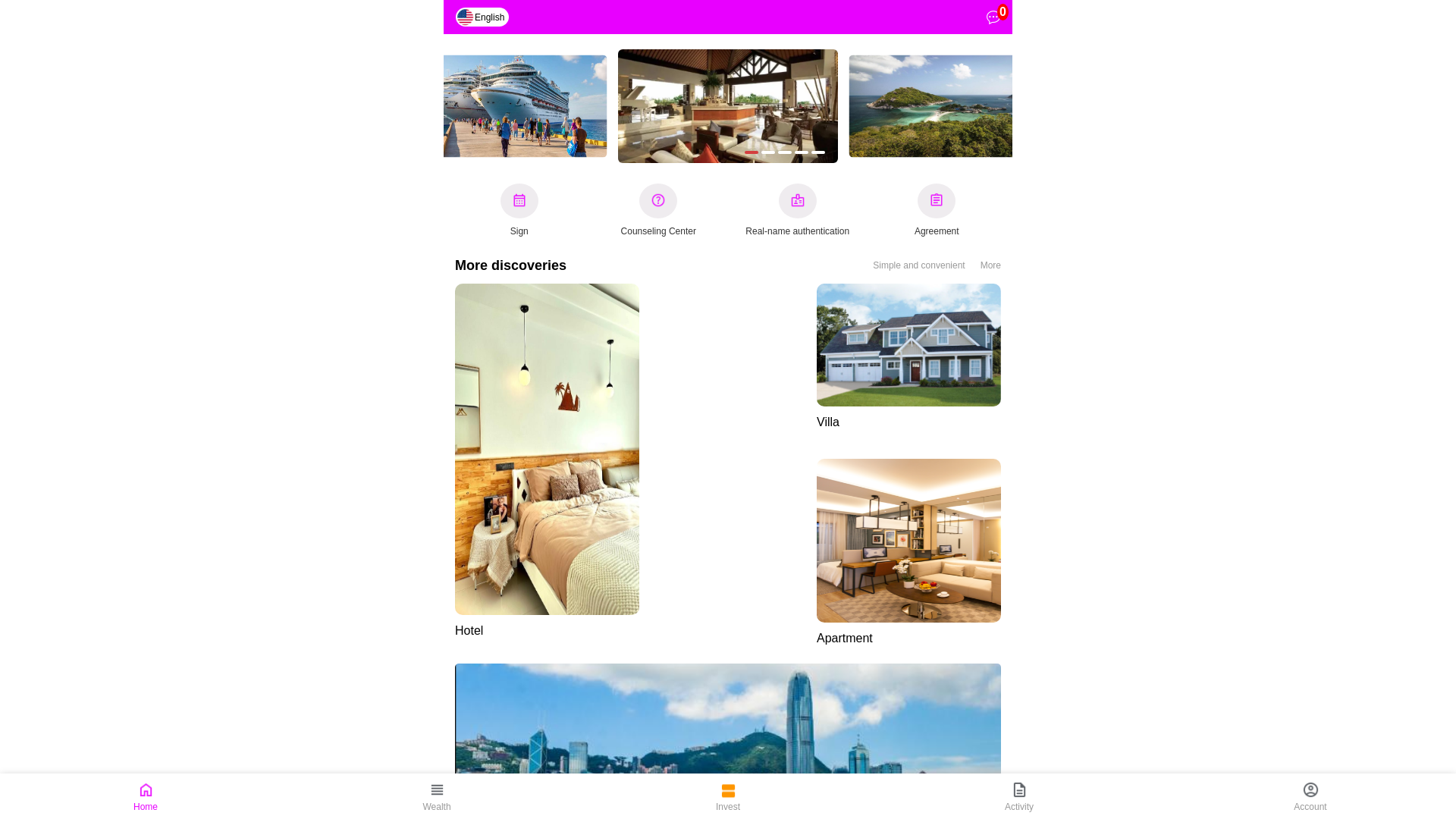 website screenshot of https://marinavoyage.com/