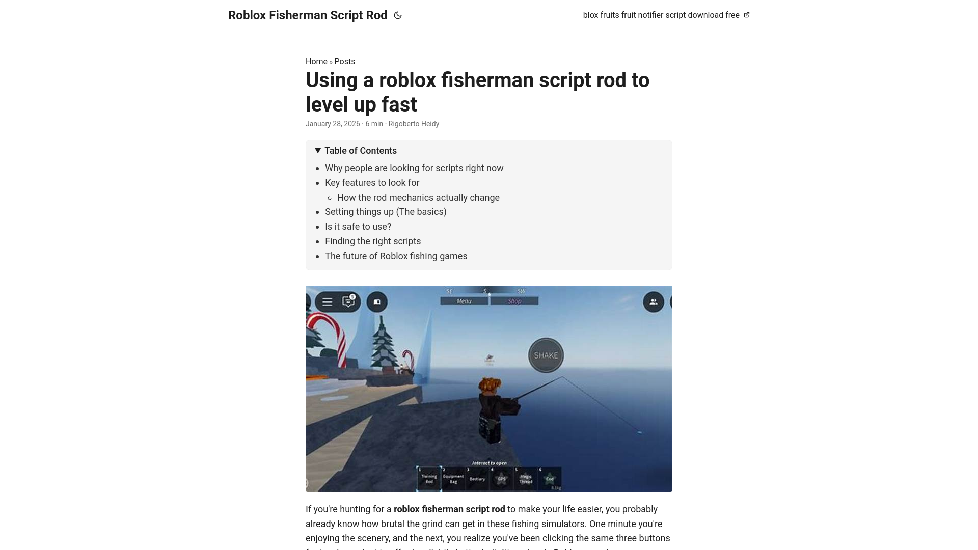 website screenshot of https://roblox-fisherman-script-rod.pages.dev/