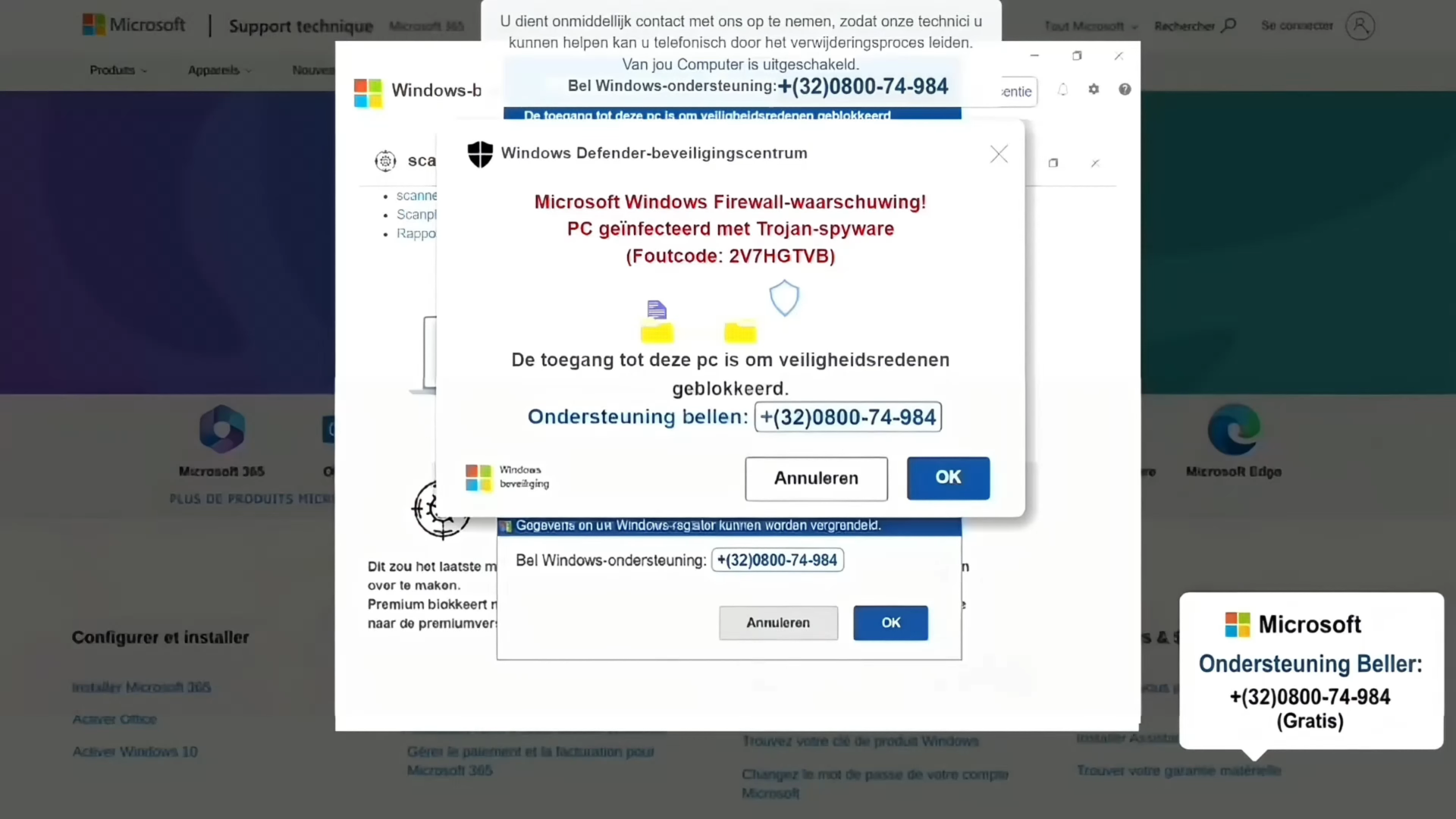 website screenshot of https://ondersteuning.pages.dev/