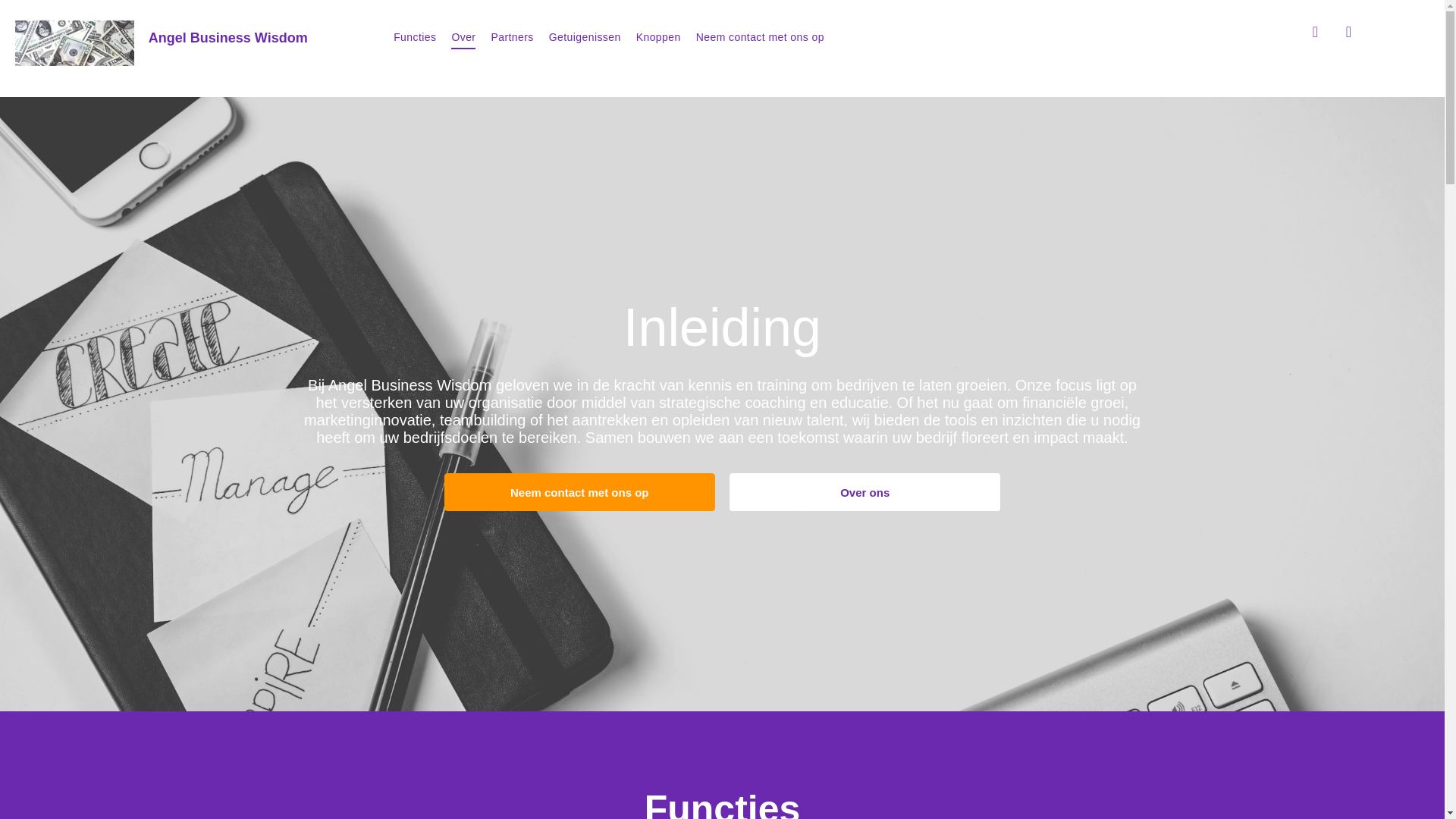website screenshot of https://angelbusinesswisdom.com/