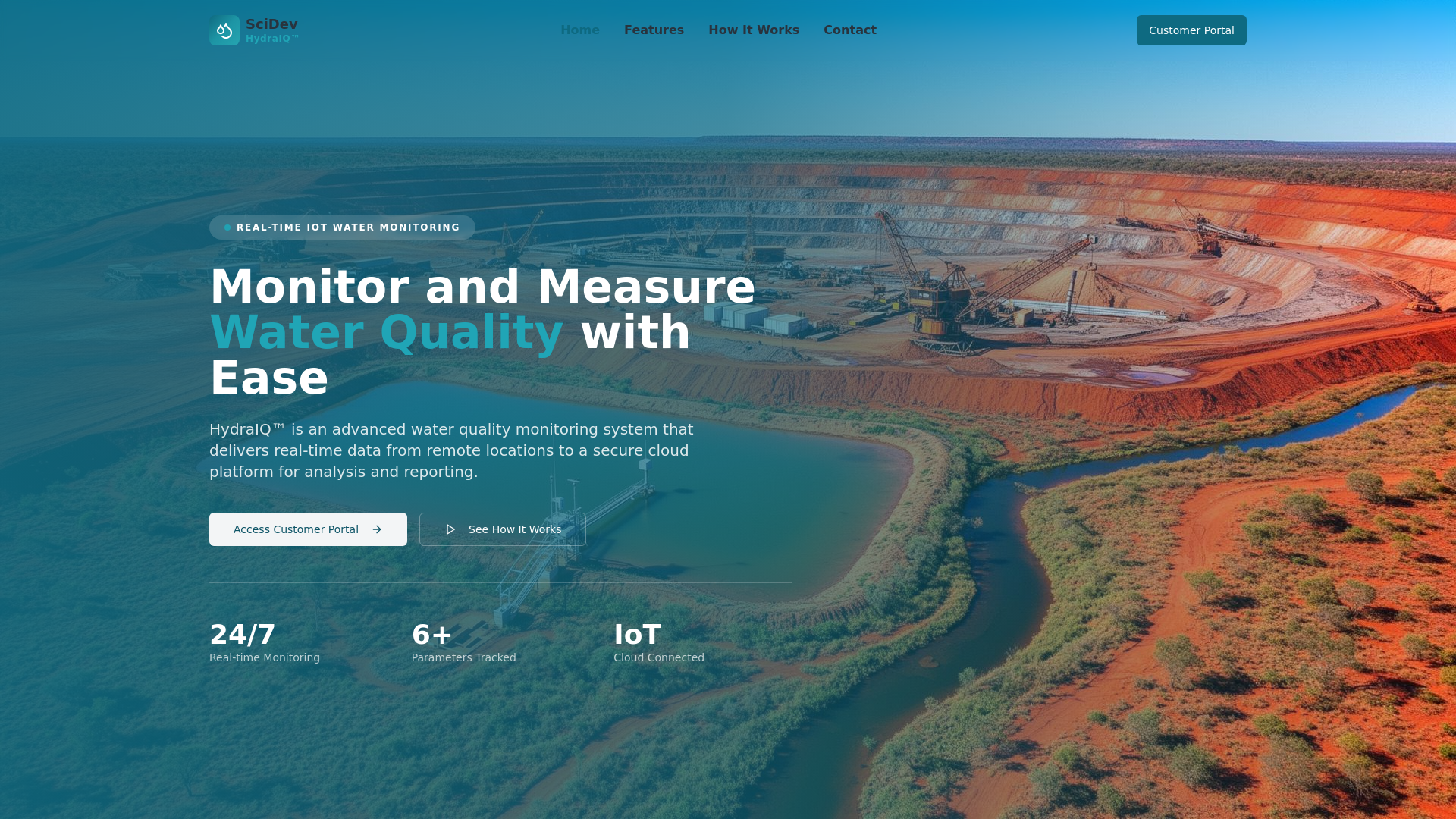 website screenshot of https://hydra-iq-connect.pages.dev/