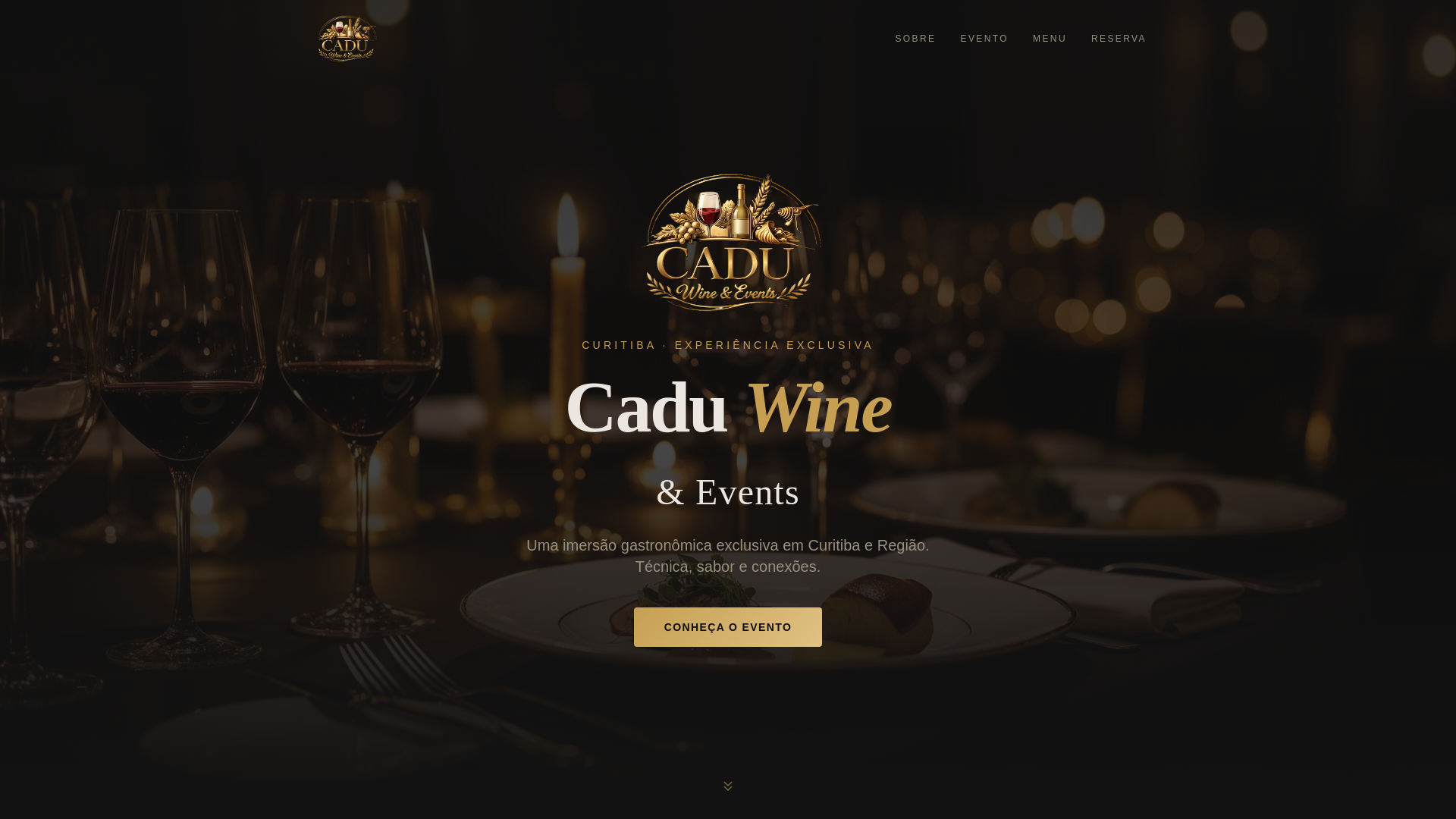 website screenshot of https://caduwineevents.com/