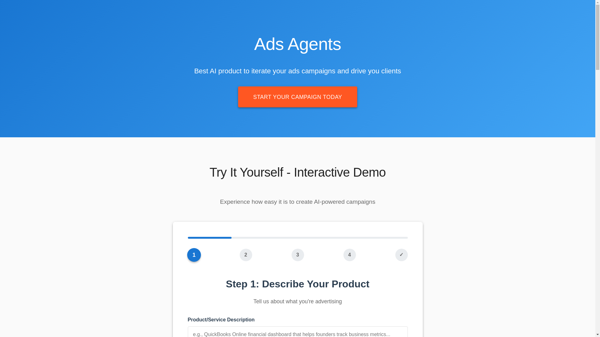 website screenshot of https://ads-agents.com/