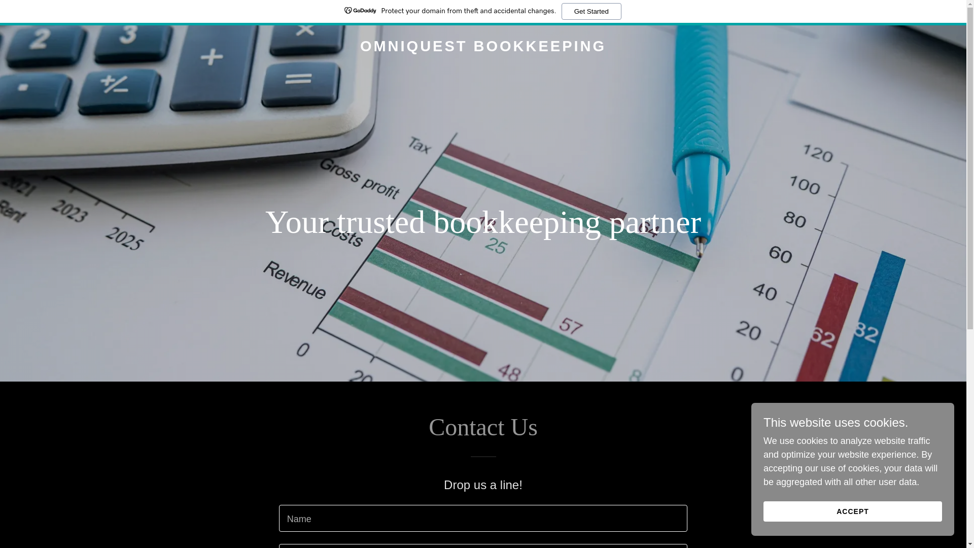 website screenshot of https://omniquestbookkeeping.com/