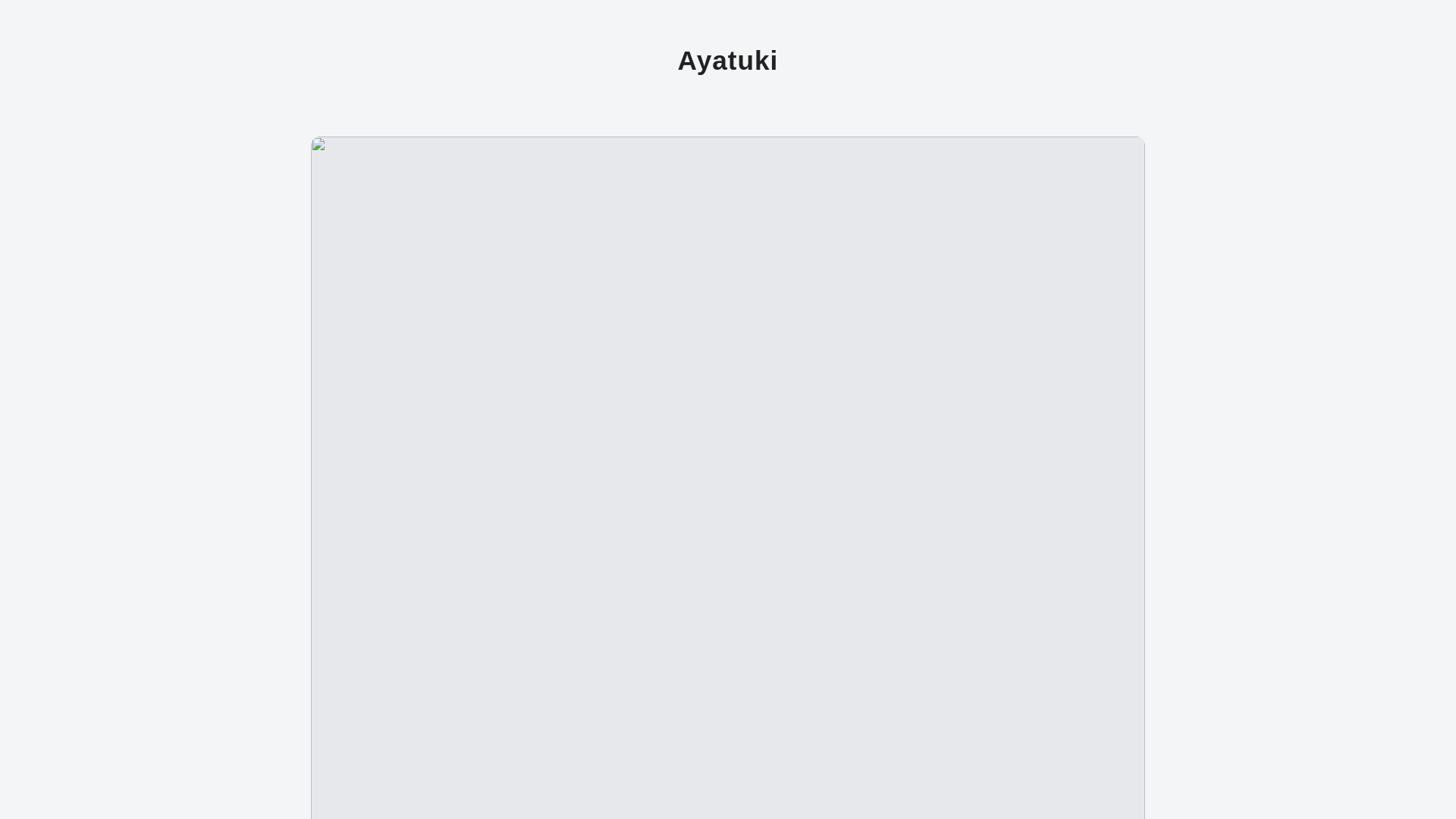 website screenshot of https://ayatuki.pages.dev/