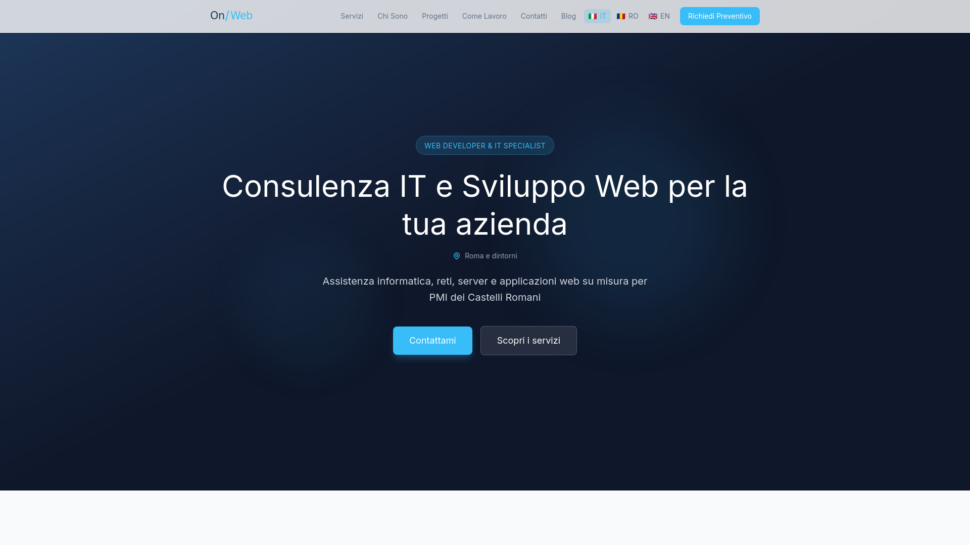 website screenshot of https://on-website.net