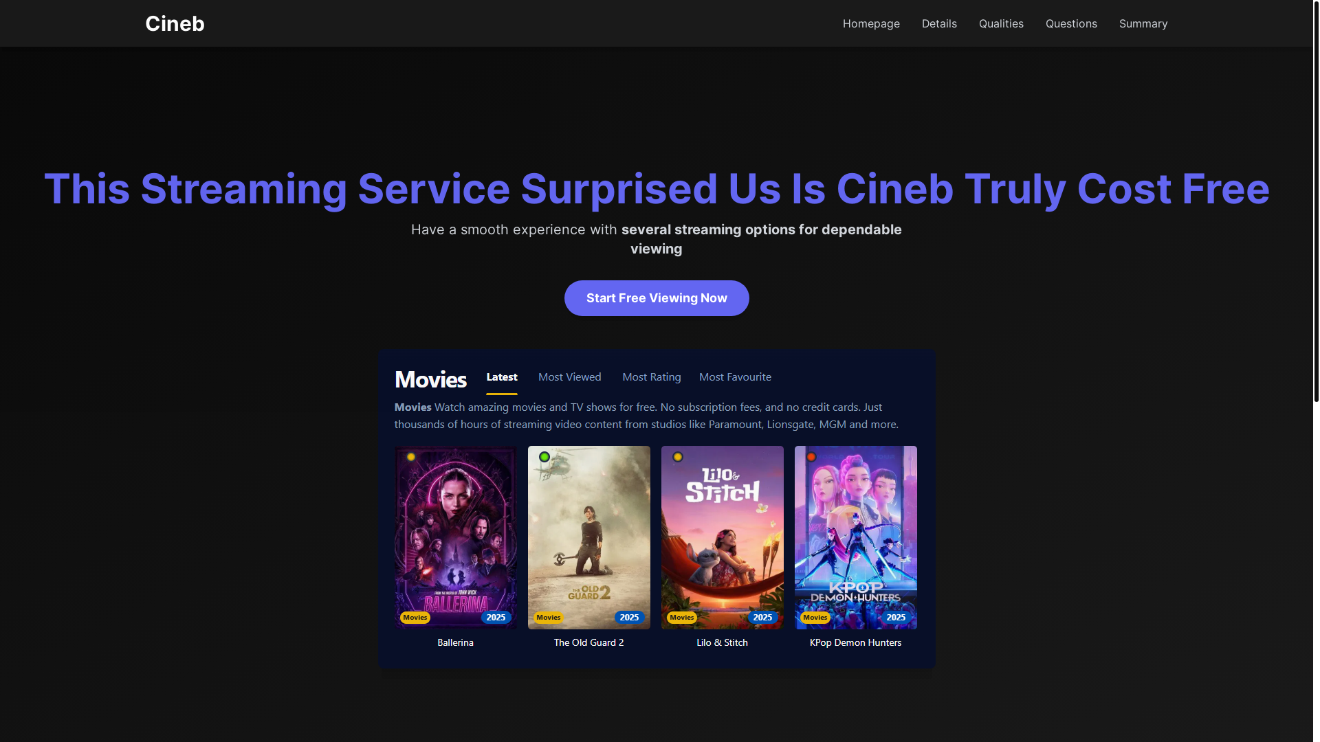 website screenshot of https://cineb-9wg8.pages.dev/