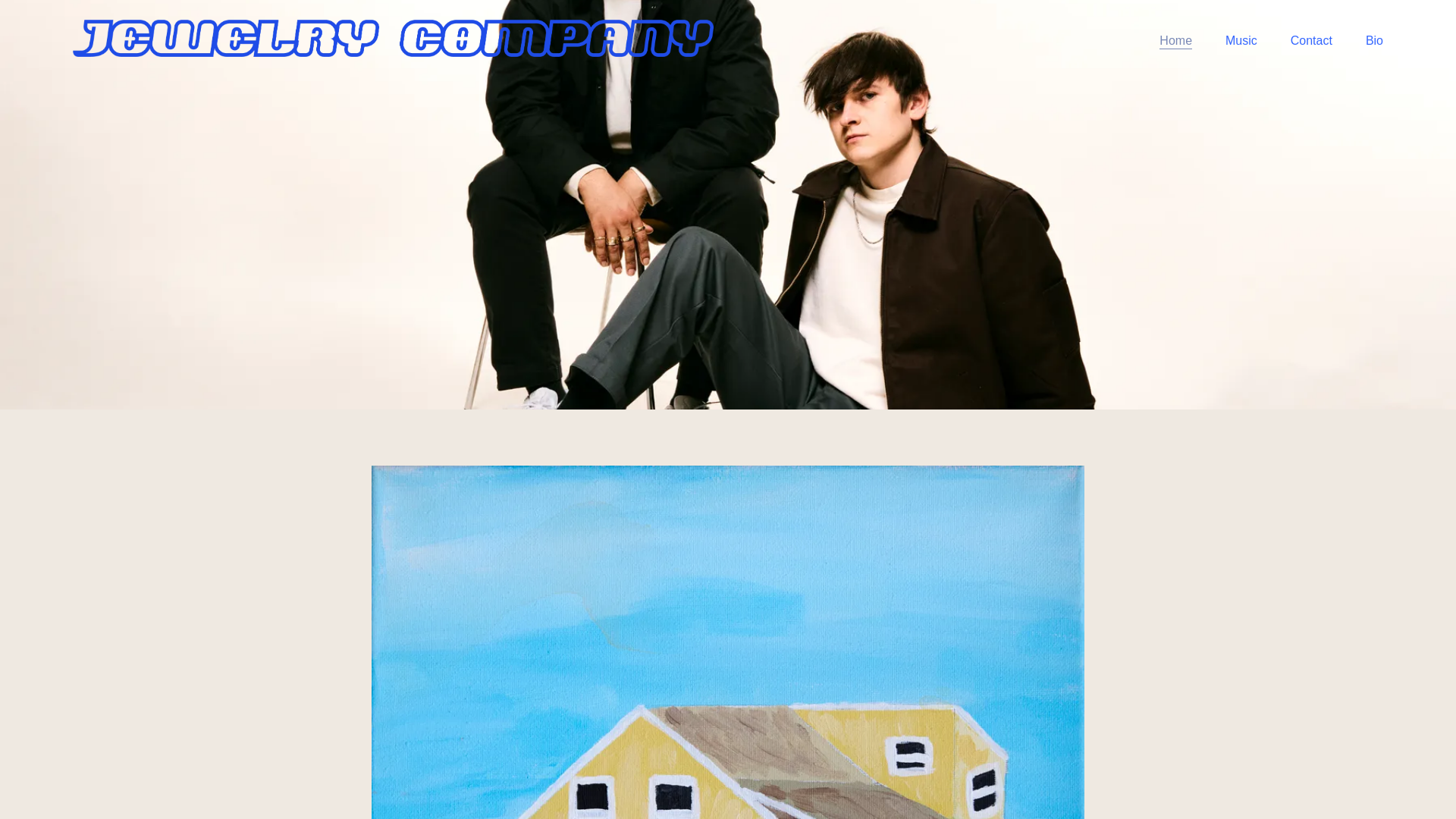 website screenshot of https://jewelrycompanymusic.com/