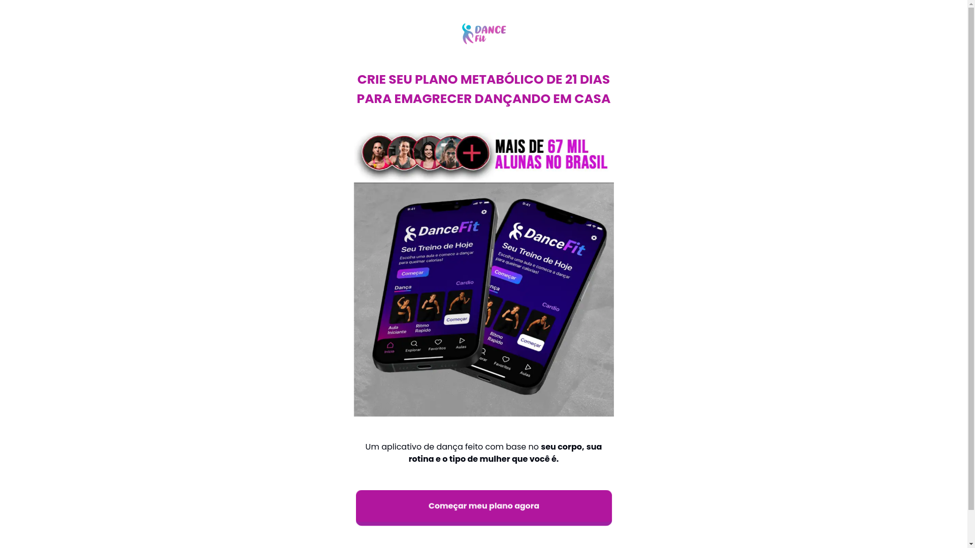 website screenshot of https://dancefitapp.com.br/
