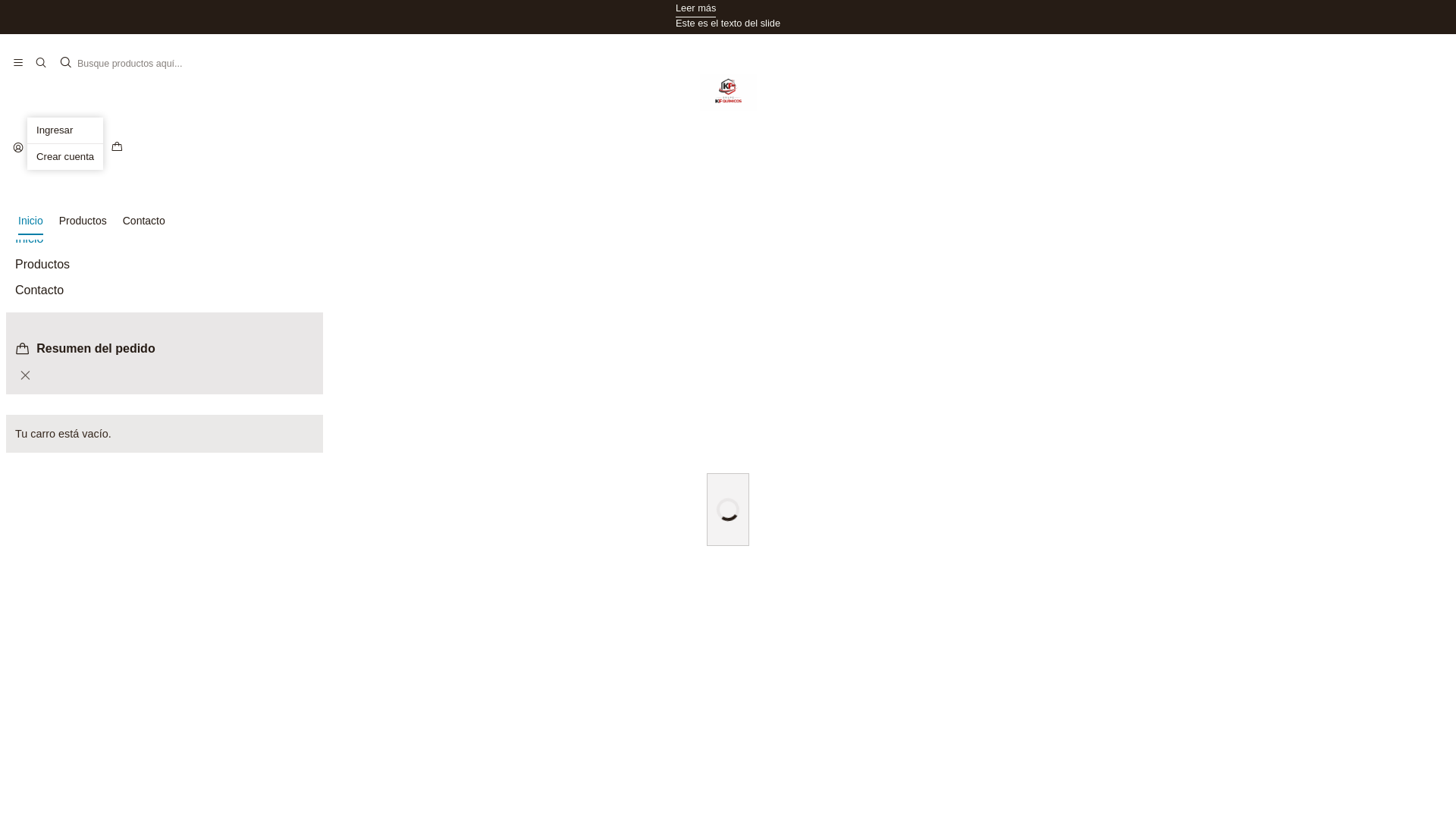 website screenshot of https://grupokfquimicos.com/