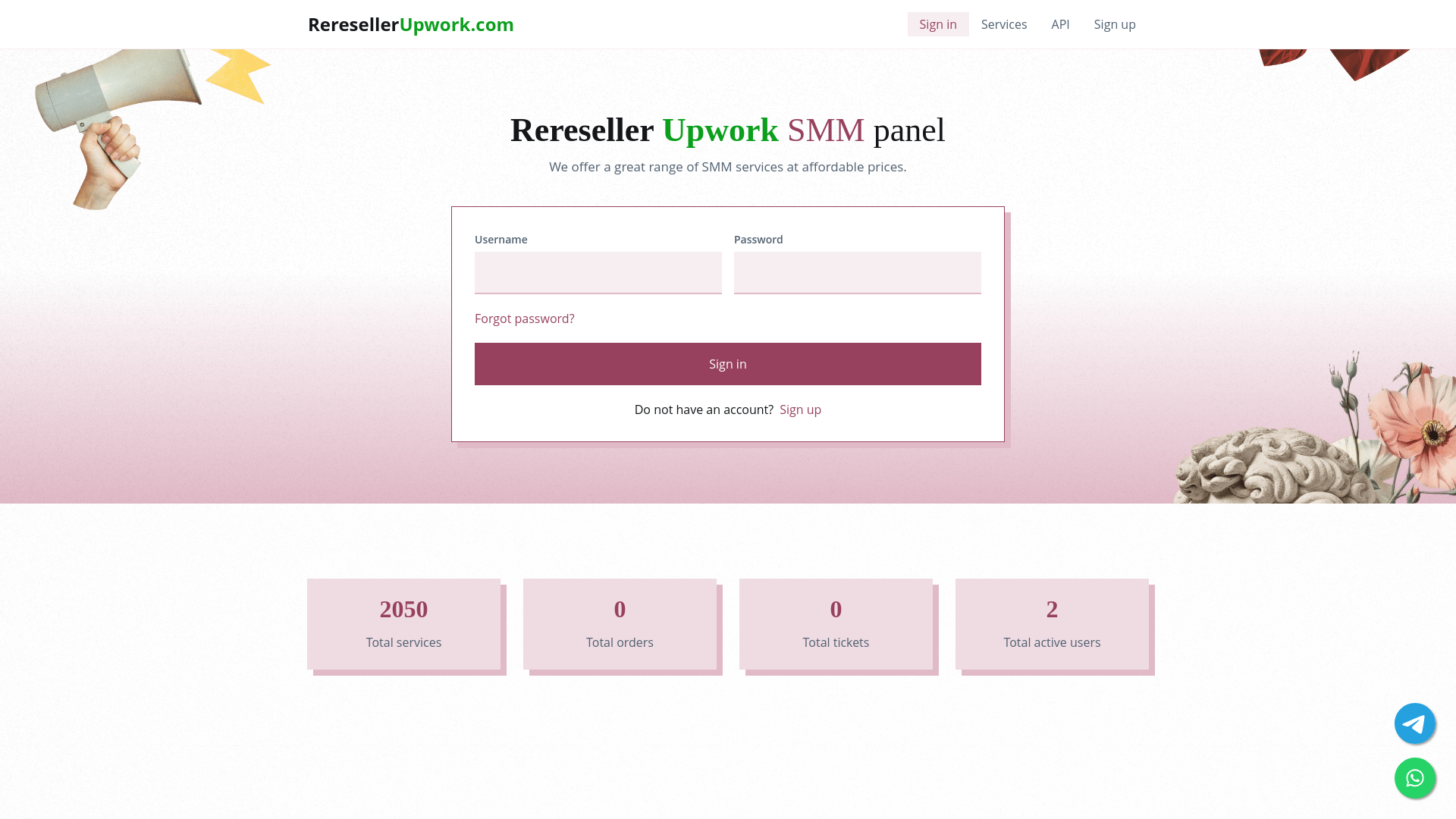 website screenshot of https://resellerupwork.com/