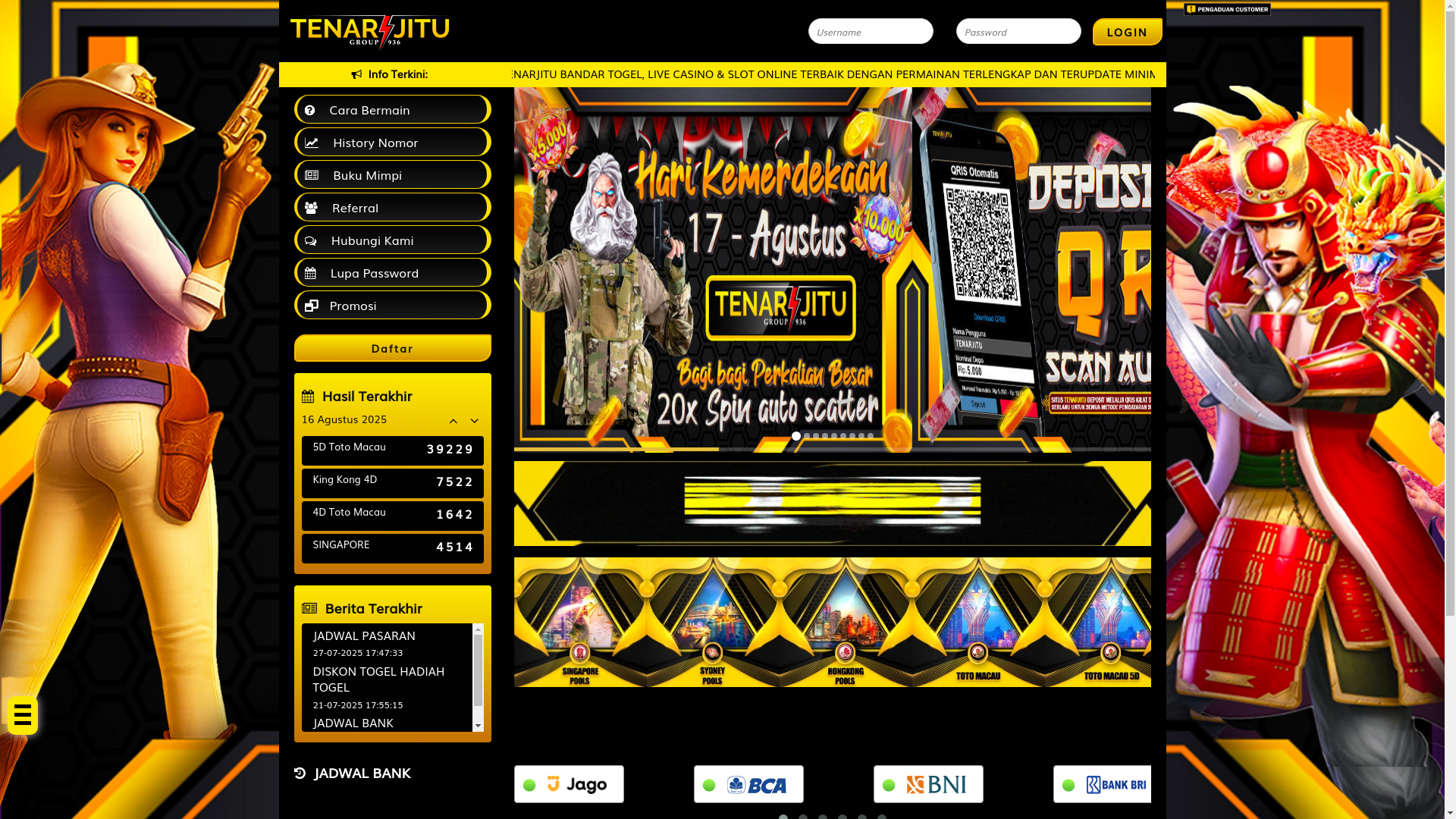 website screenshot of https://tenarjitutogel.live/