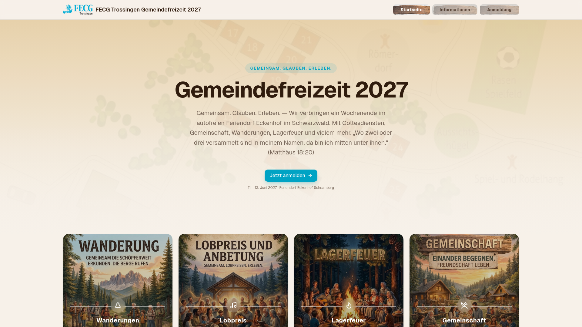 website screenshot of https://fecg-trossingen-gemeindefreizeit.de/