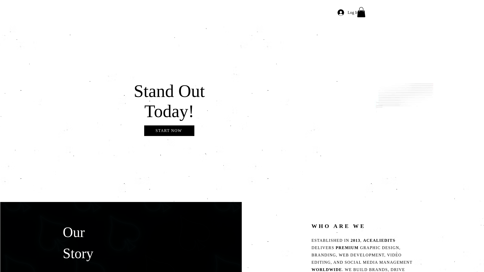 website screenshot of https://acealiedits.com/