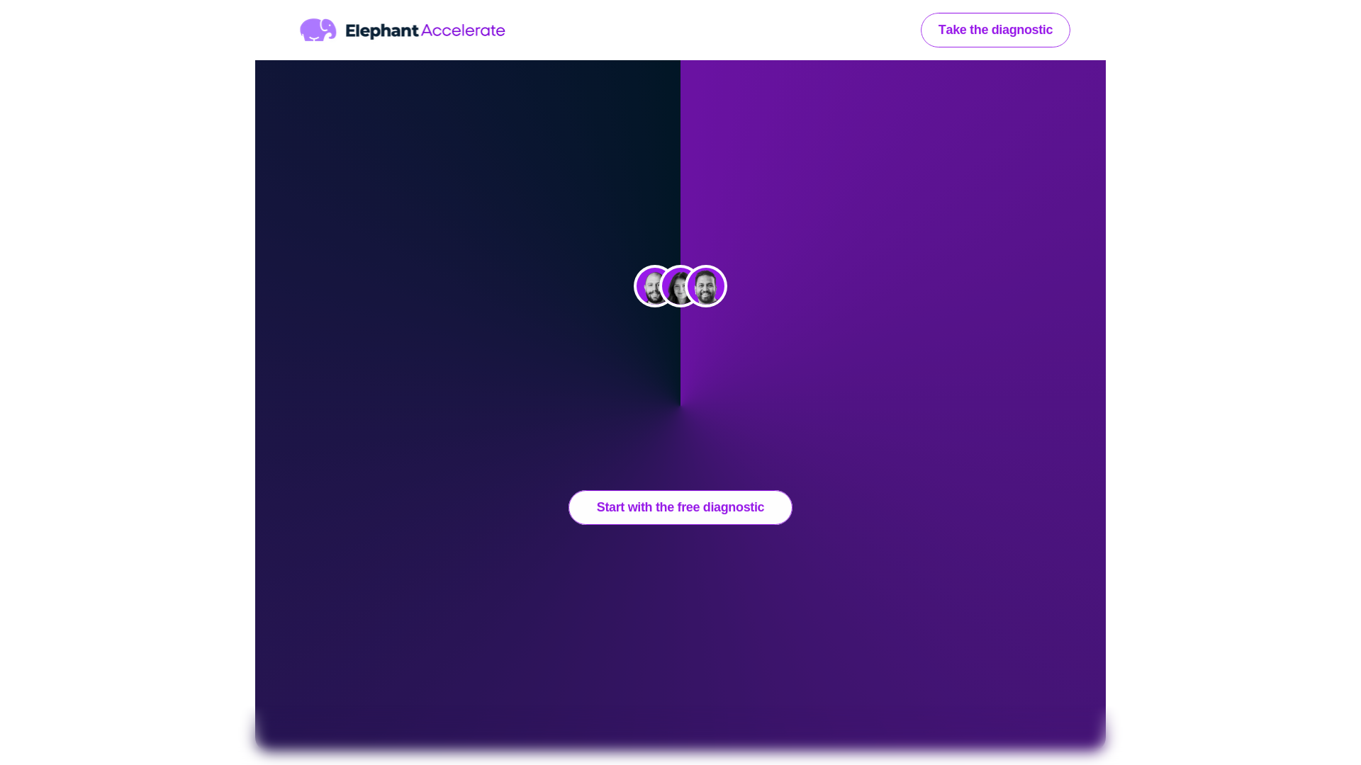 website screenshot of https://elephantaccelerate.com.au