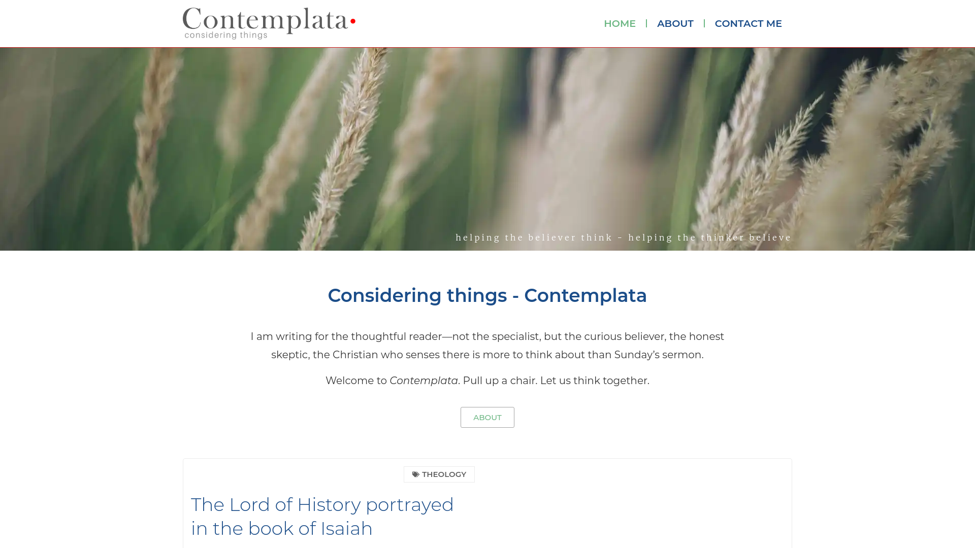 website screenshot of https://contemplata.co.za/