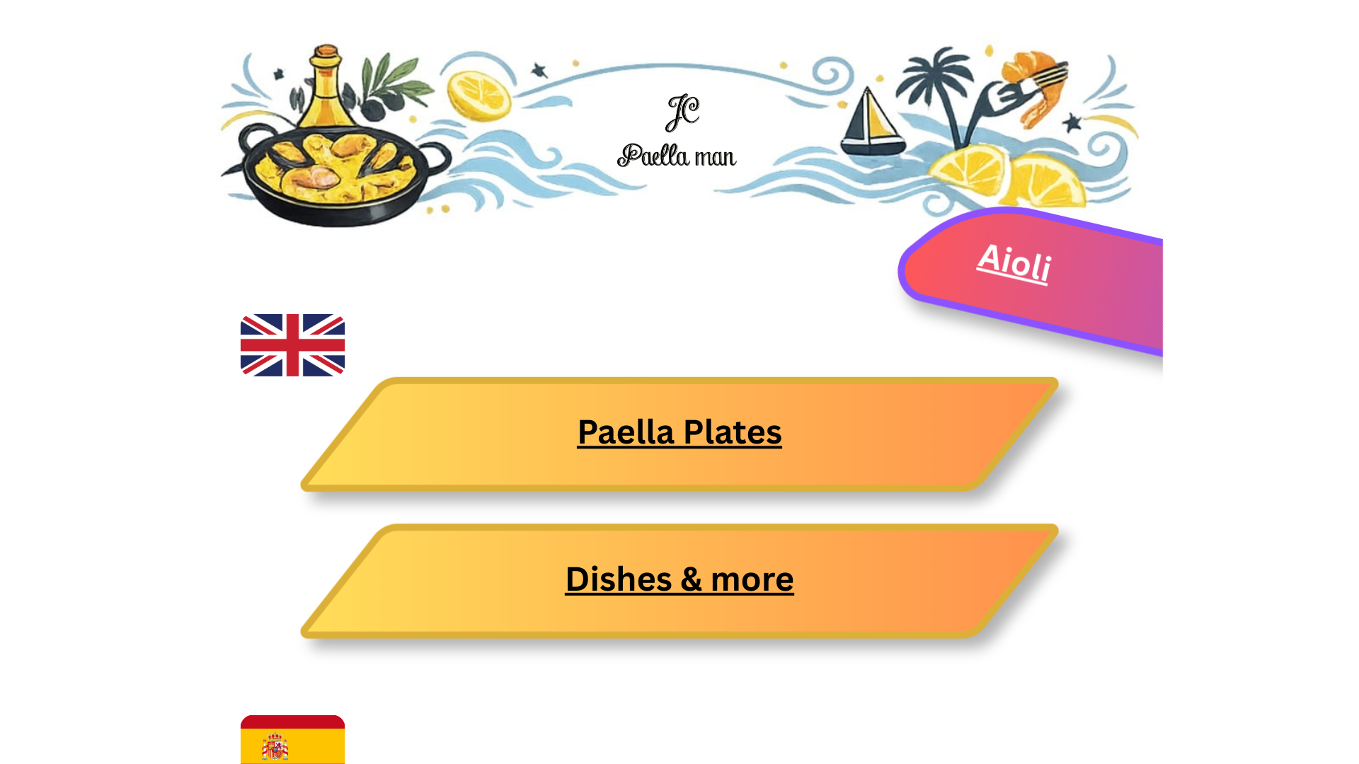 website screenshot of https://paellaman.es/