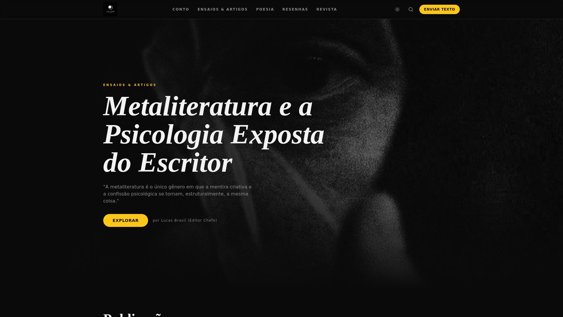 website screenshot of https://revistaespectro.site/