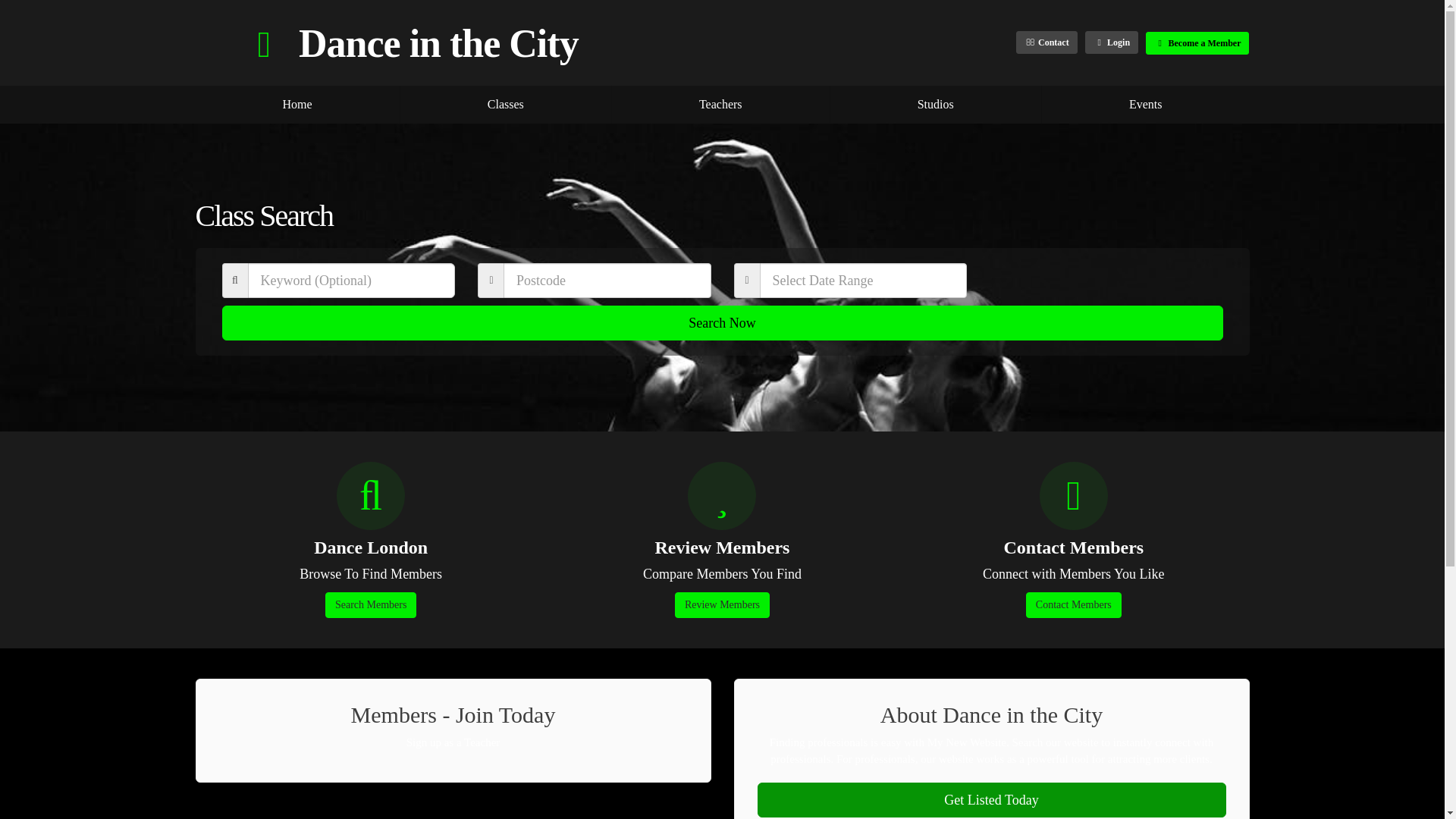 website screenshot of https://danceitc.com/