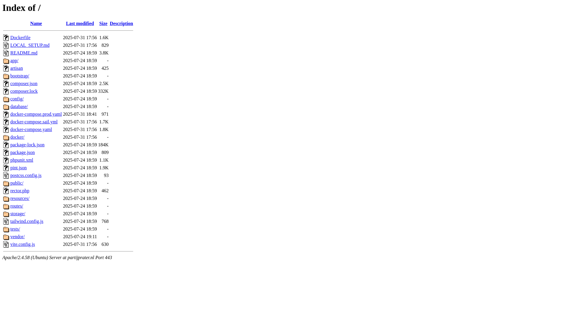 website screenshot of https://partijprater.nl/