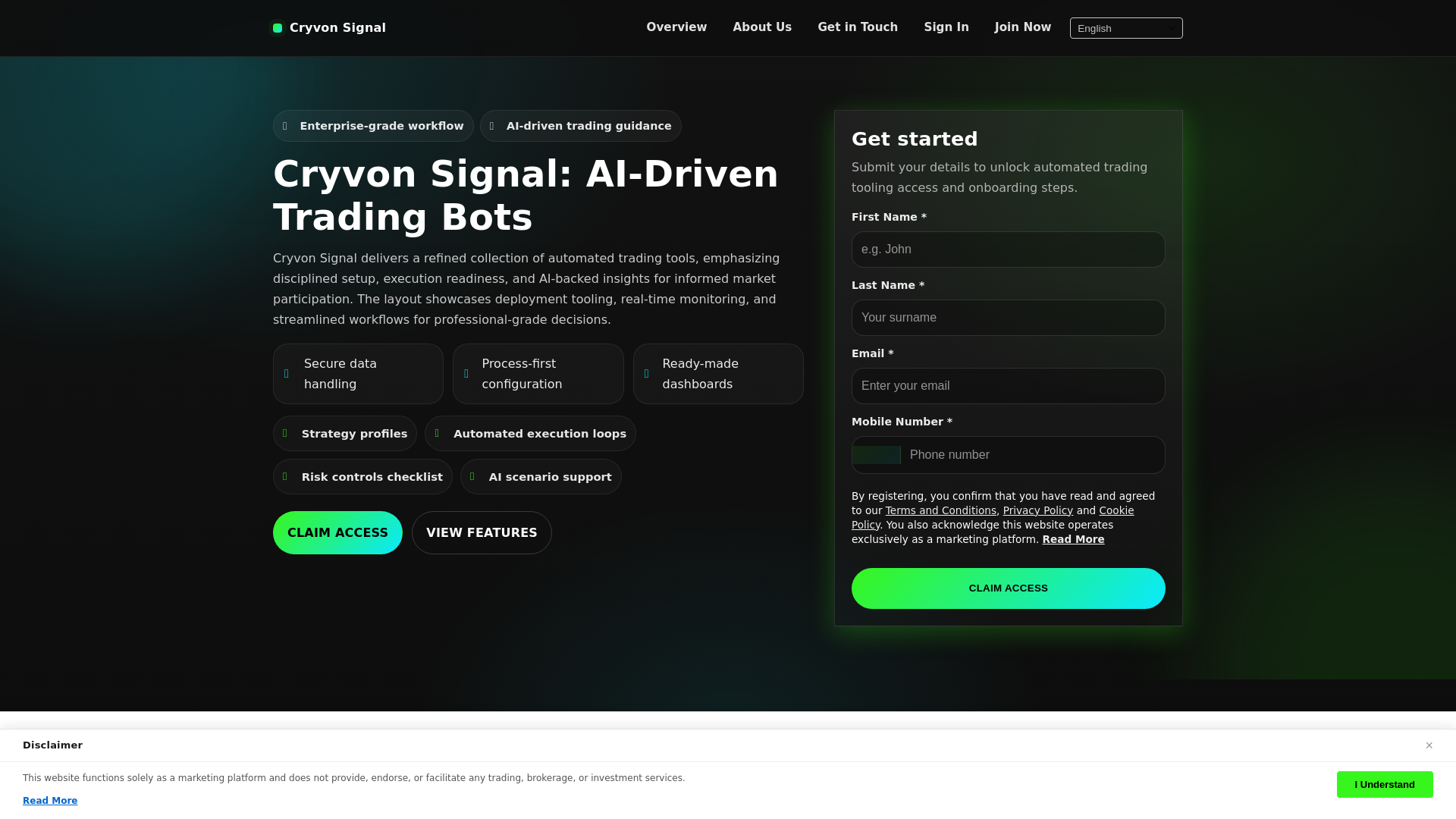 website screenshot of https://cryvonsignal-digital.pages.dev/