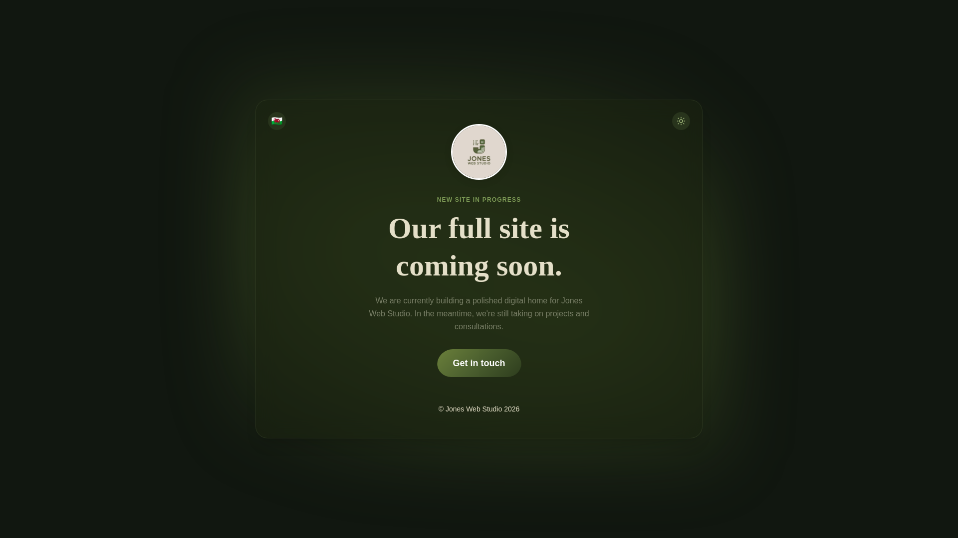 website screenshot of https://joneswebstudio.pages.dev/