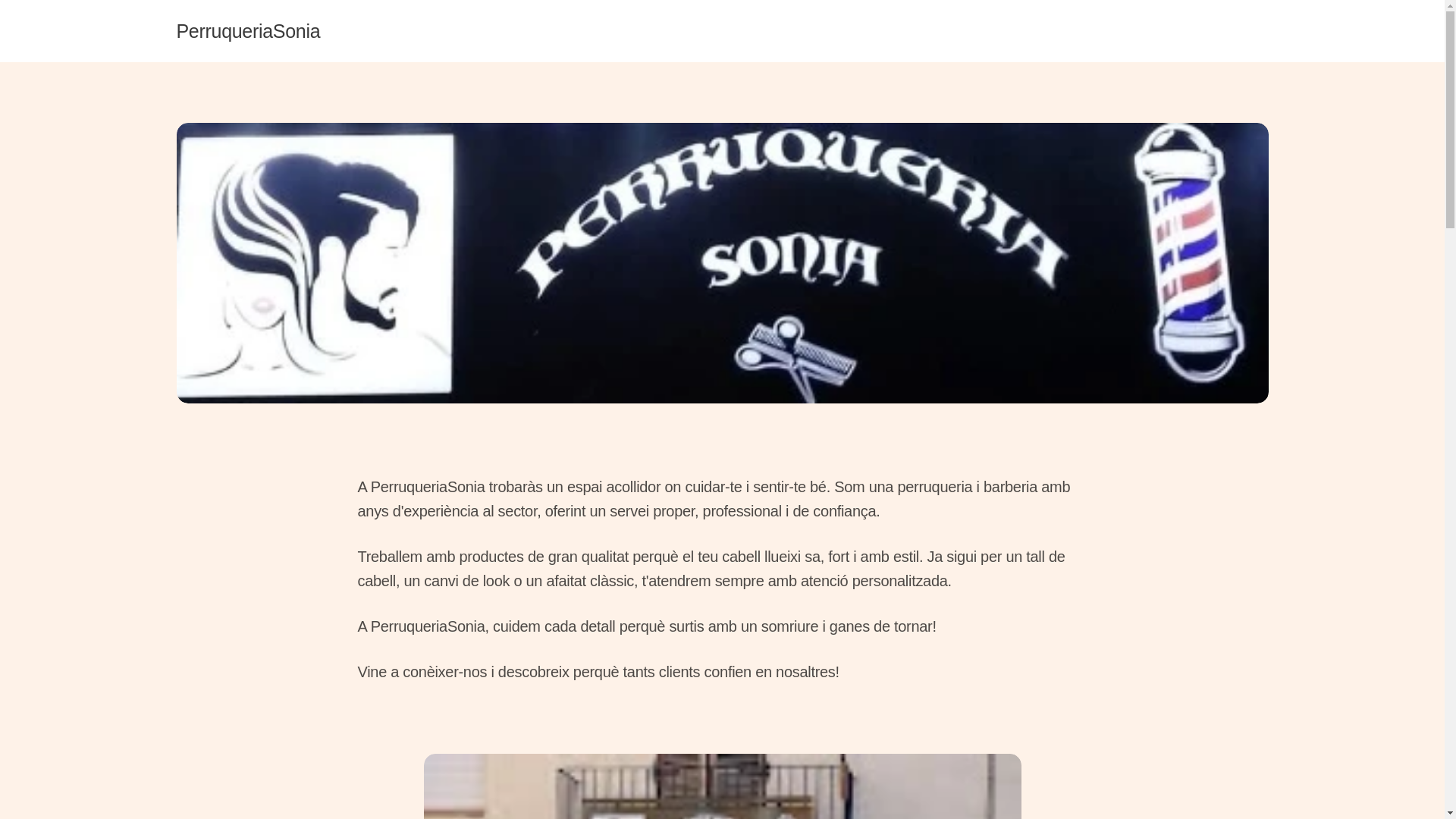 website screenshot of https://perruqueriasonia.cat/