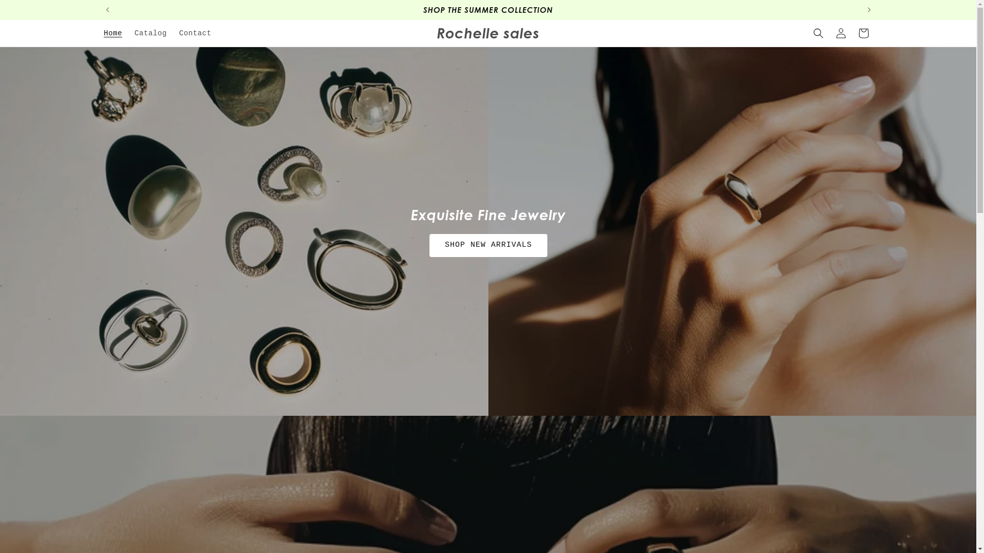 website screenshot of https://rochellesales.store/