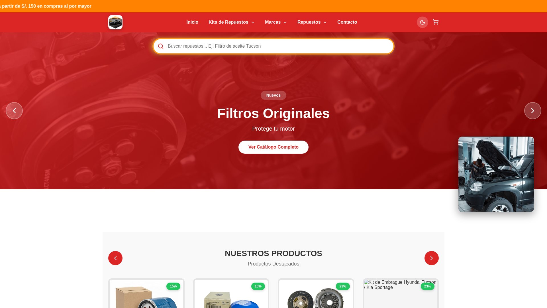 website screenshot of https://mclarensac.com/