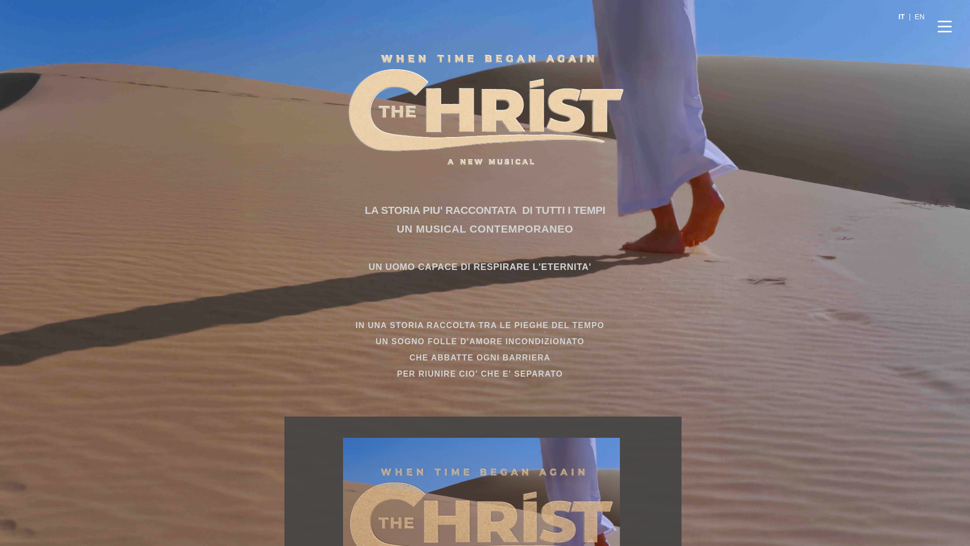 website screenshot of https://thechristmusical.com/