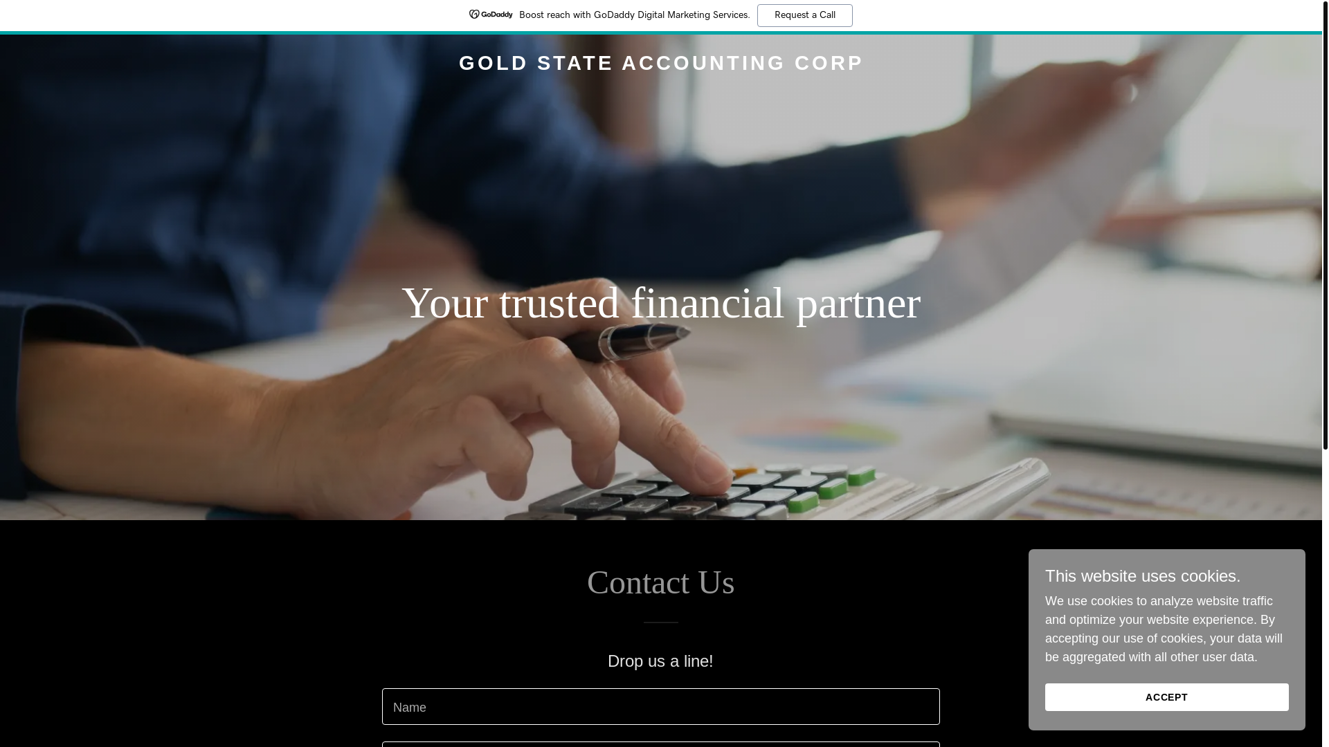 website screenshot of https://goldstateaccounting.com/