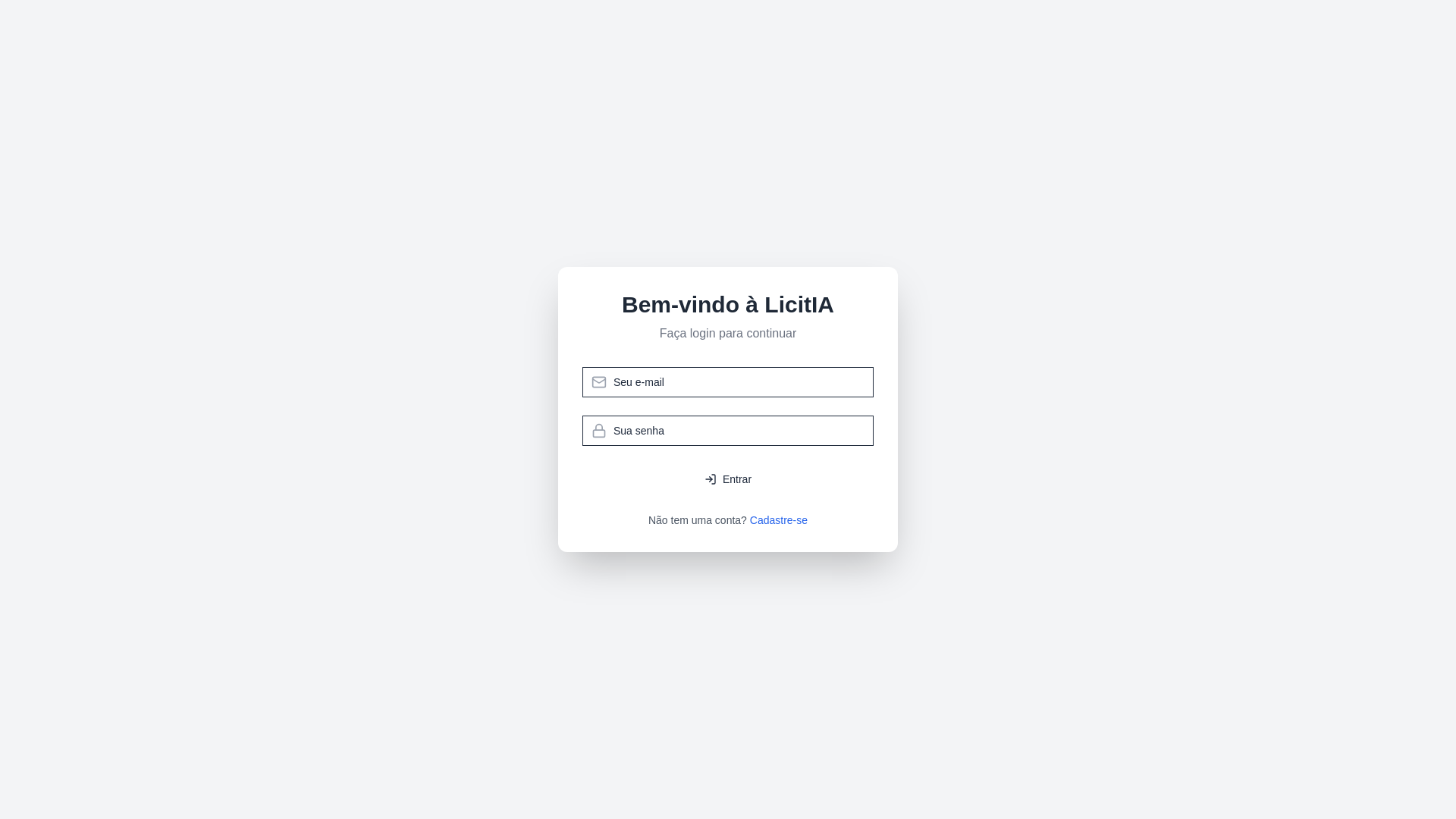 website screenshot of https://licitia.store/