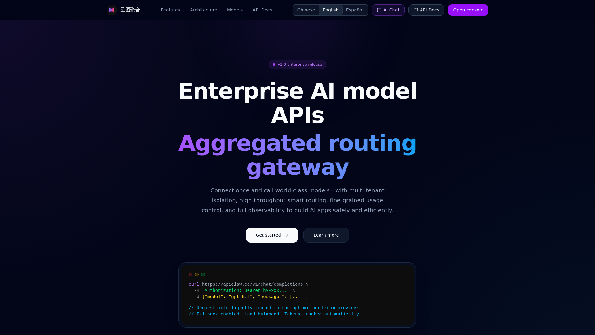 website screenshot of https://apiclaw.cc/