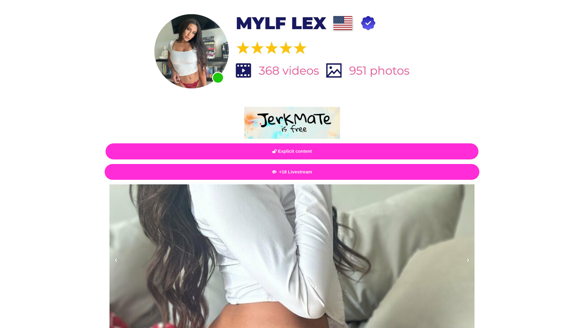 website screenshot of https://mylflexxx.site/