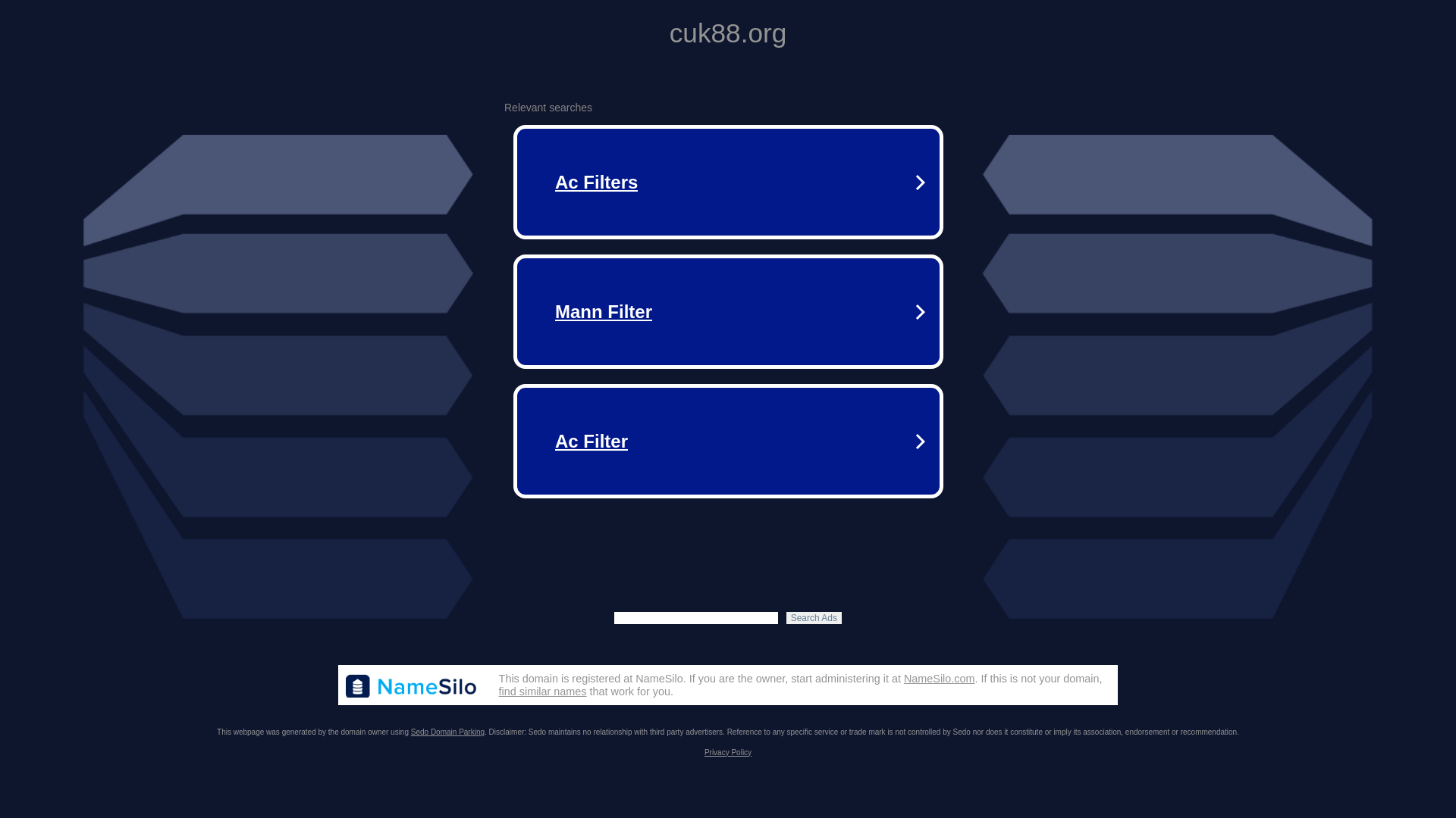 website screenshot of https://cuk88.org/