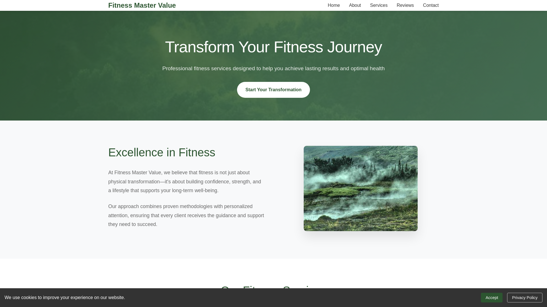 website screenshot of https://fitnessmastervalue.shop/