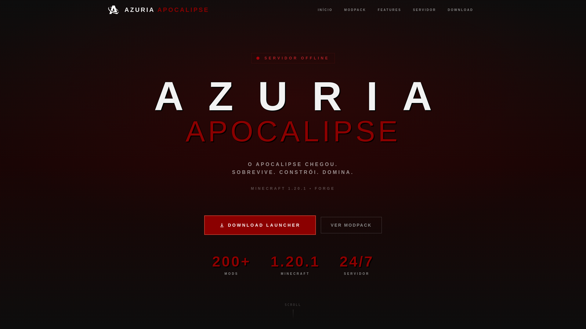 website screenshot of https://playazuria.online/