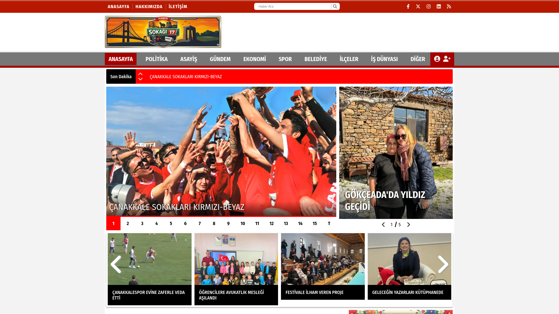 website screenshot of https://canakkalehabersokagi.com/