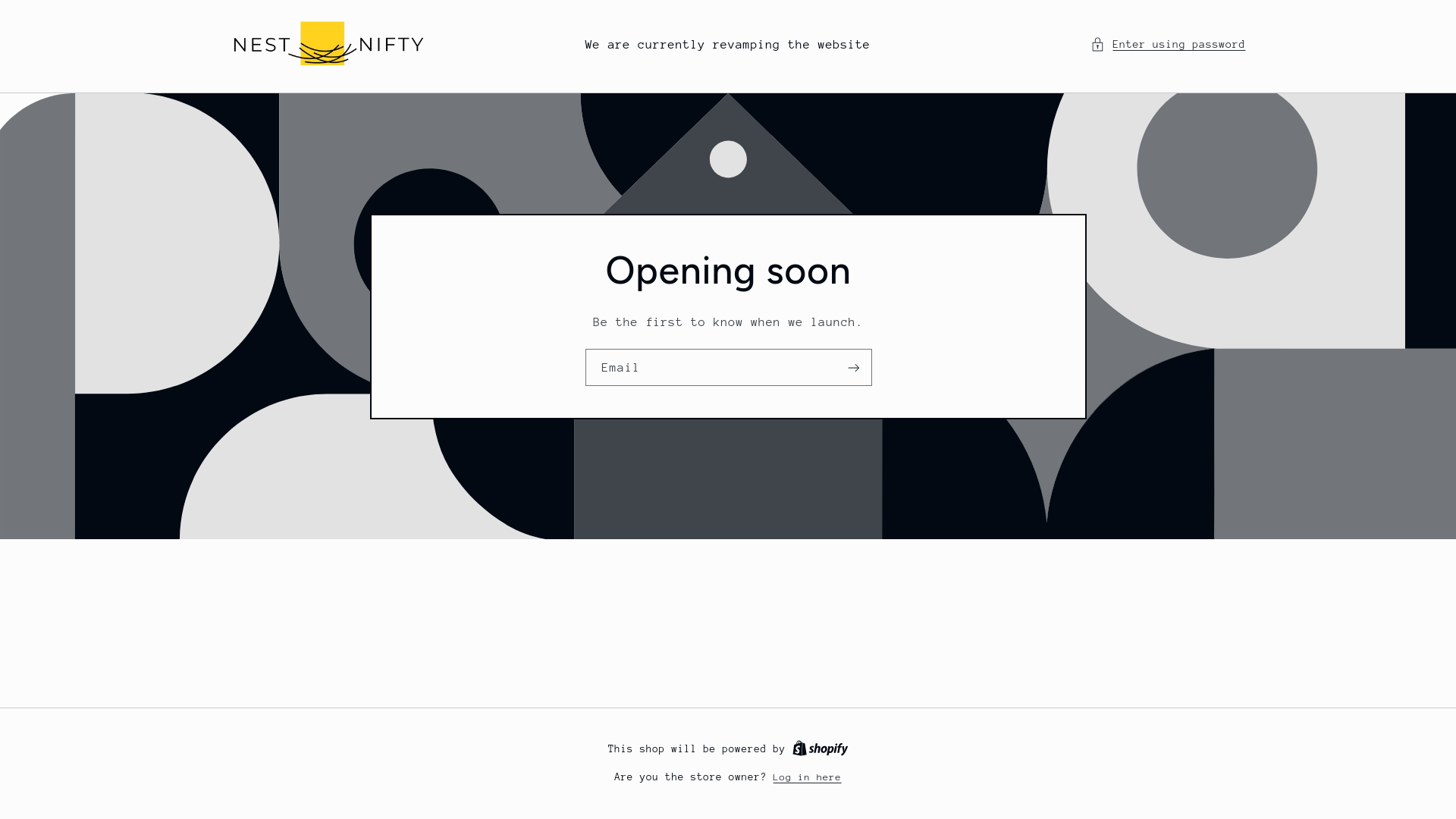 website screenshot of https://niftycadeaus.nl/