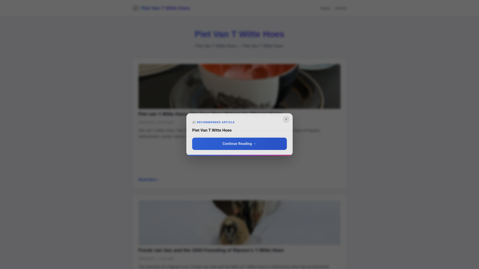 website screenshot of https://piet-van-t-witte-hoes.pages.dev/