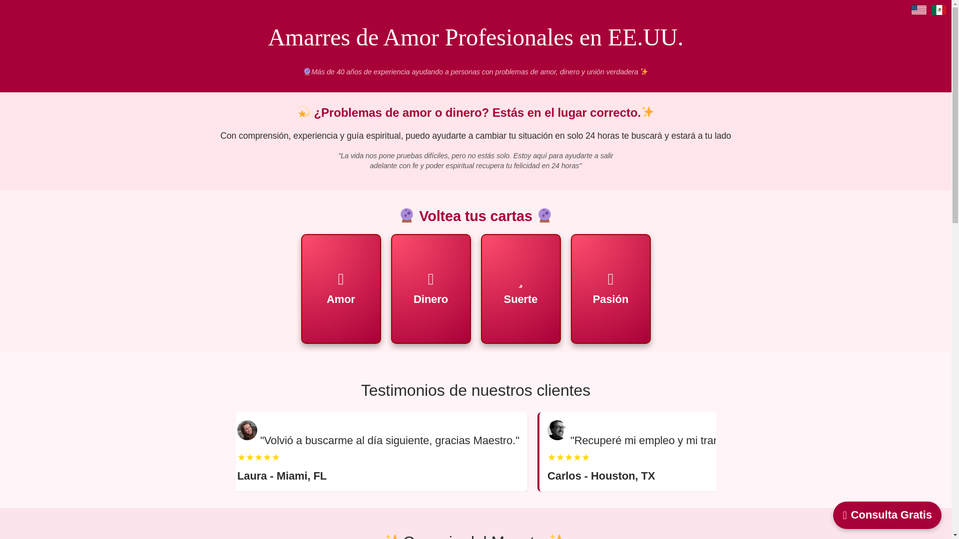 website screenshot of https://amarresdeamorsegurosenusa.online/