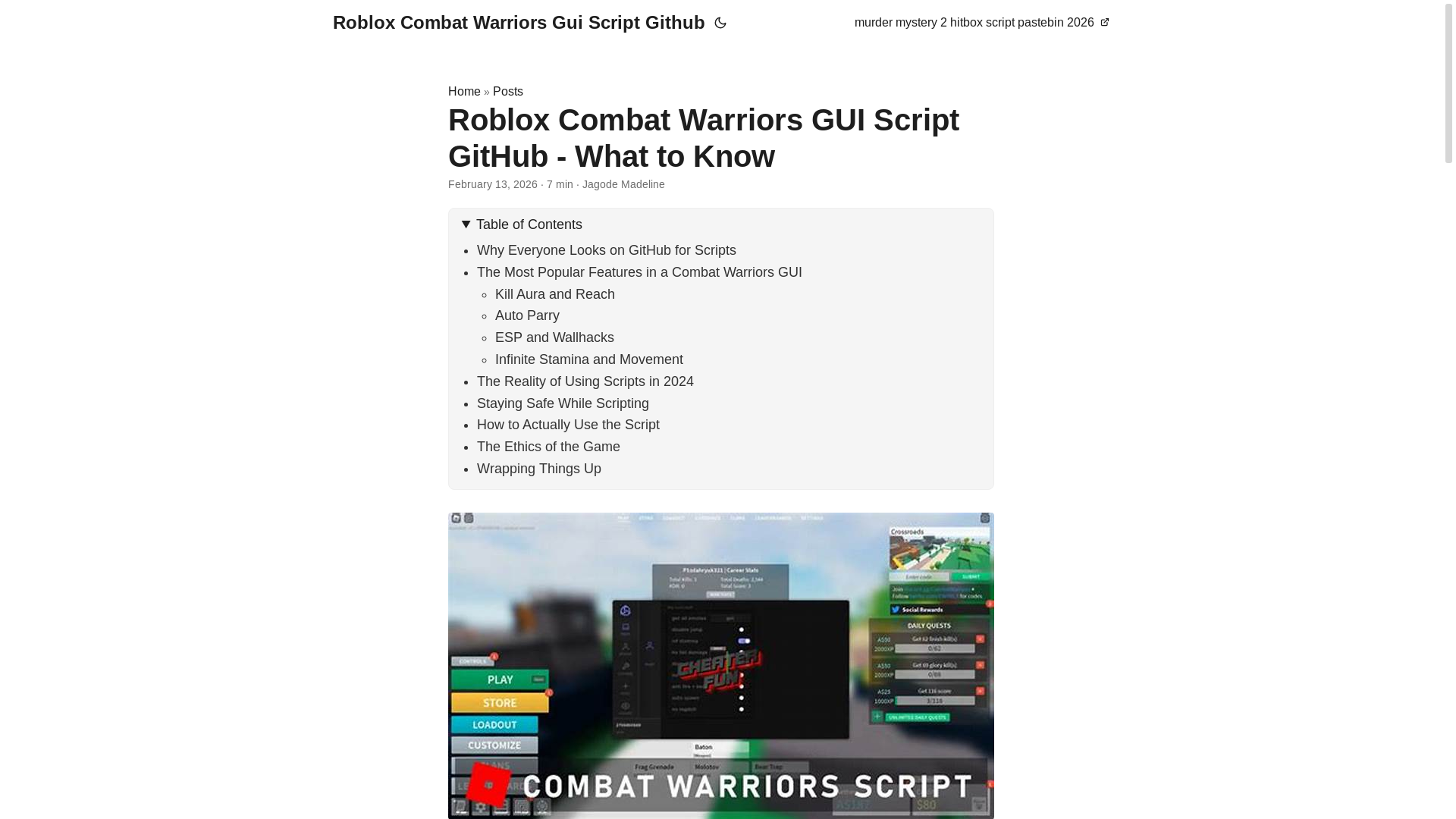 website screenshot of https://roblox-combat-warriors-gui-script-github.pages.dev/