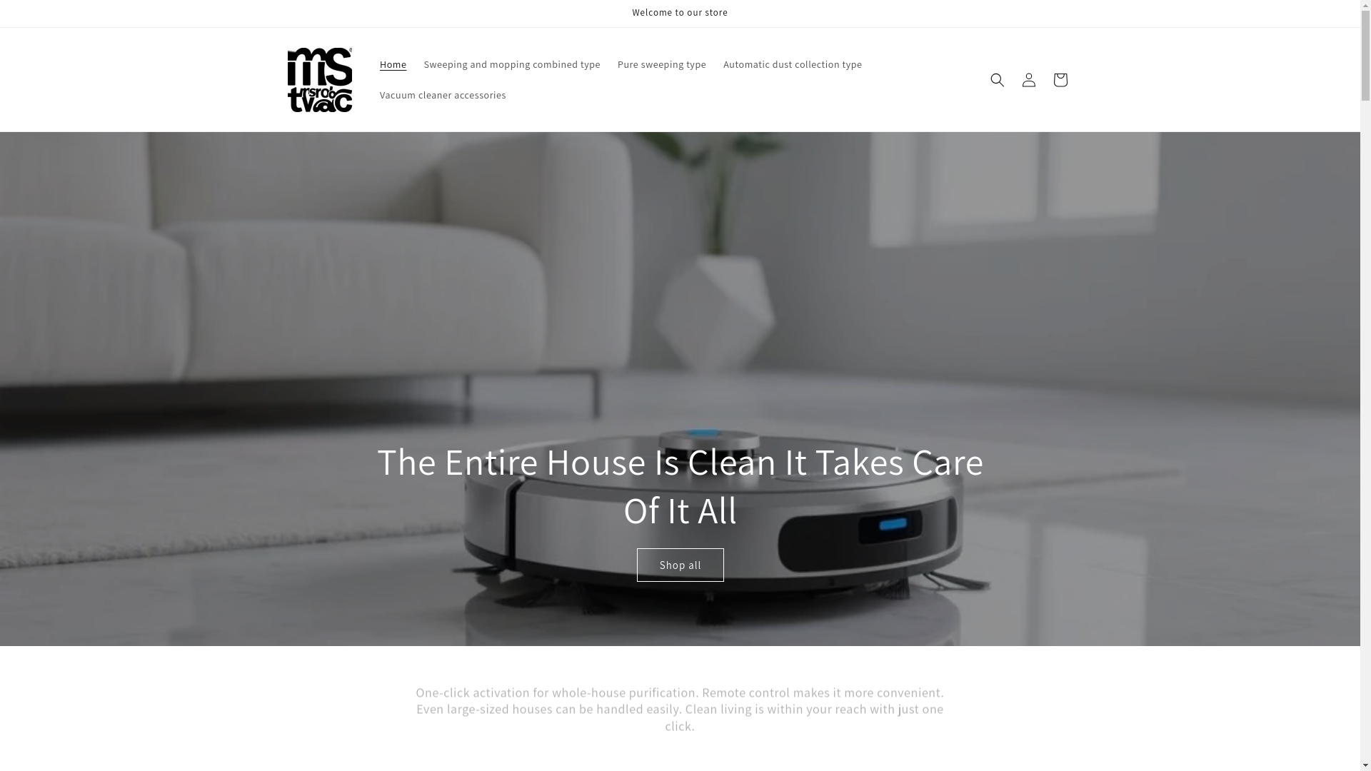 website screenshot of https://msrobotvac.com/